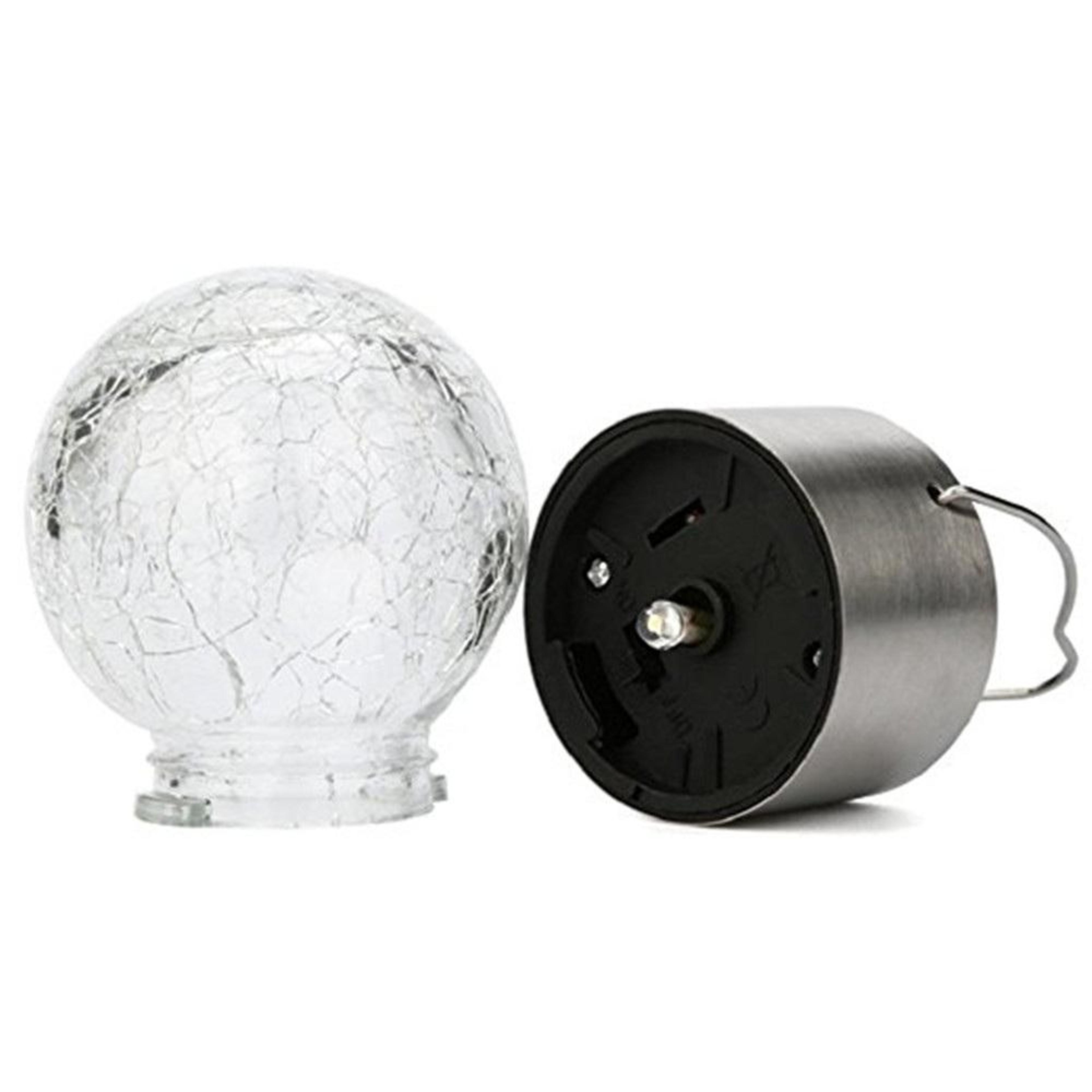 RGB Solar Hanging Crystal Ball Lamp Outdoor Decorative Garden Light 2