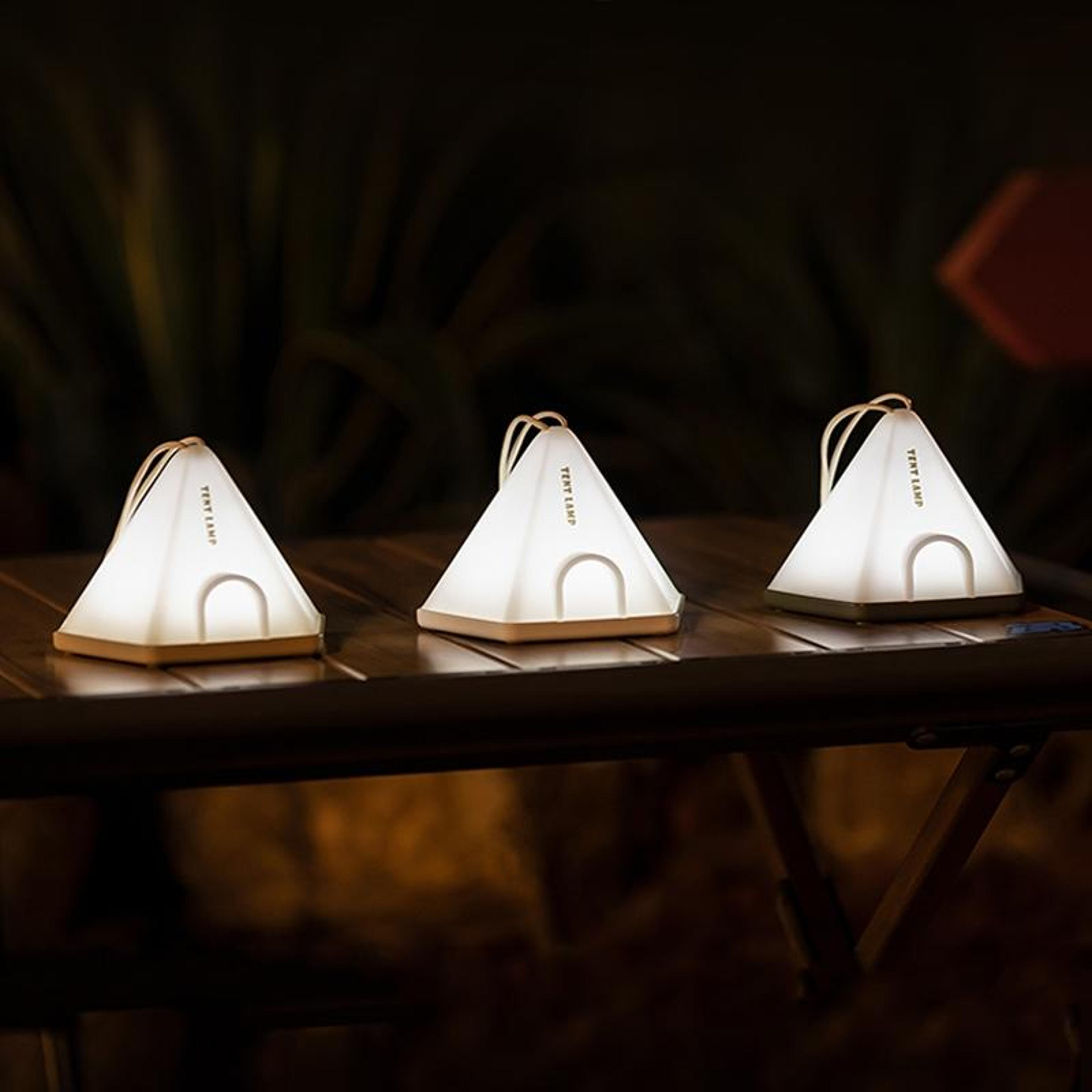 TentShaped USB Night Light With Timer Portable Camping Atmosphere Lamp 0