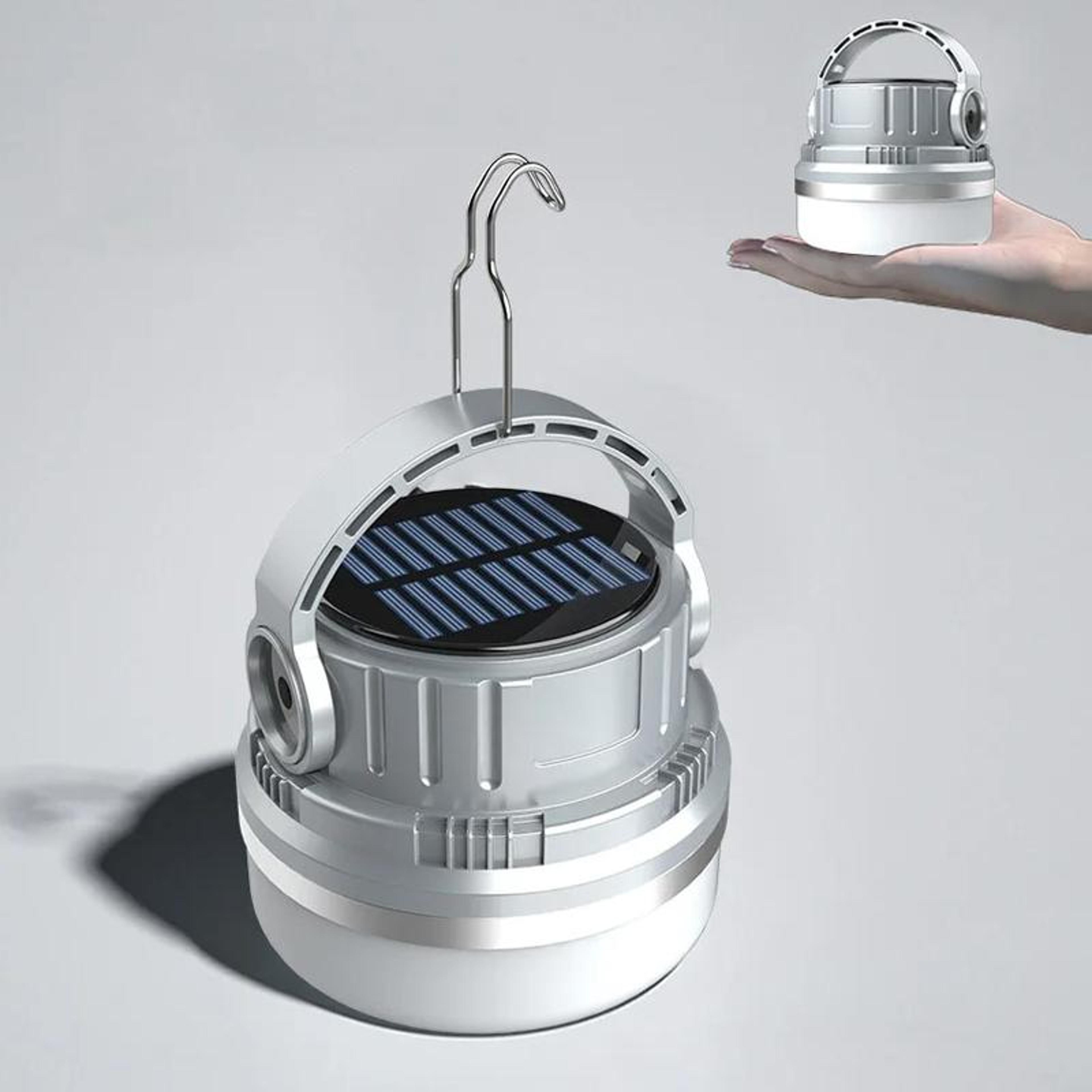 All In One Solar Tent Light  Portable Camping Lantern With Power Supply 18