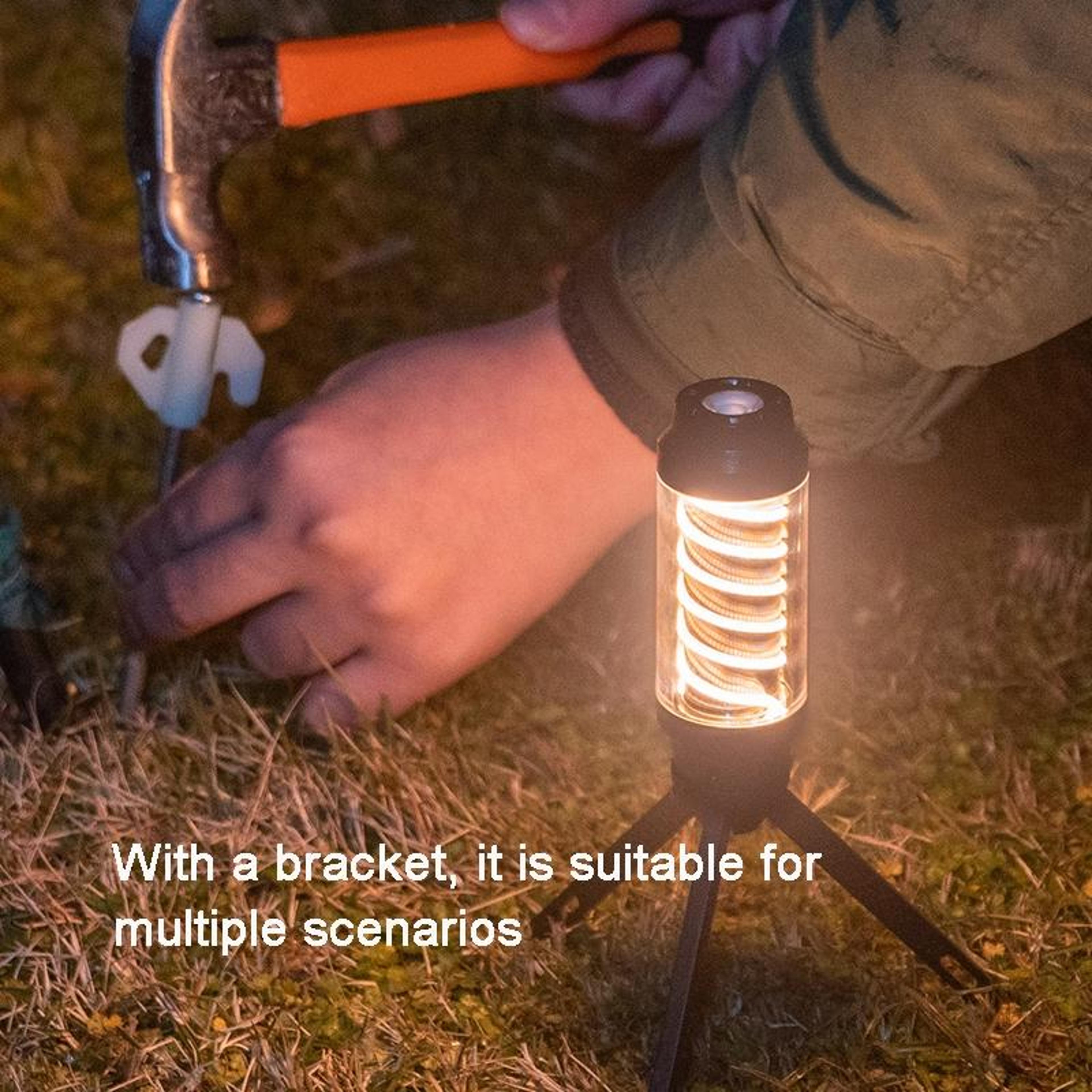 Waterproof Outdoor Spiral Camping Lamp Multifunctional Tent Light 3