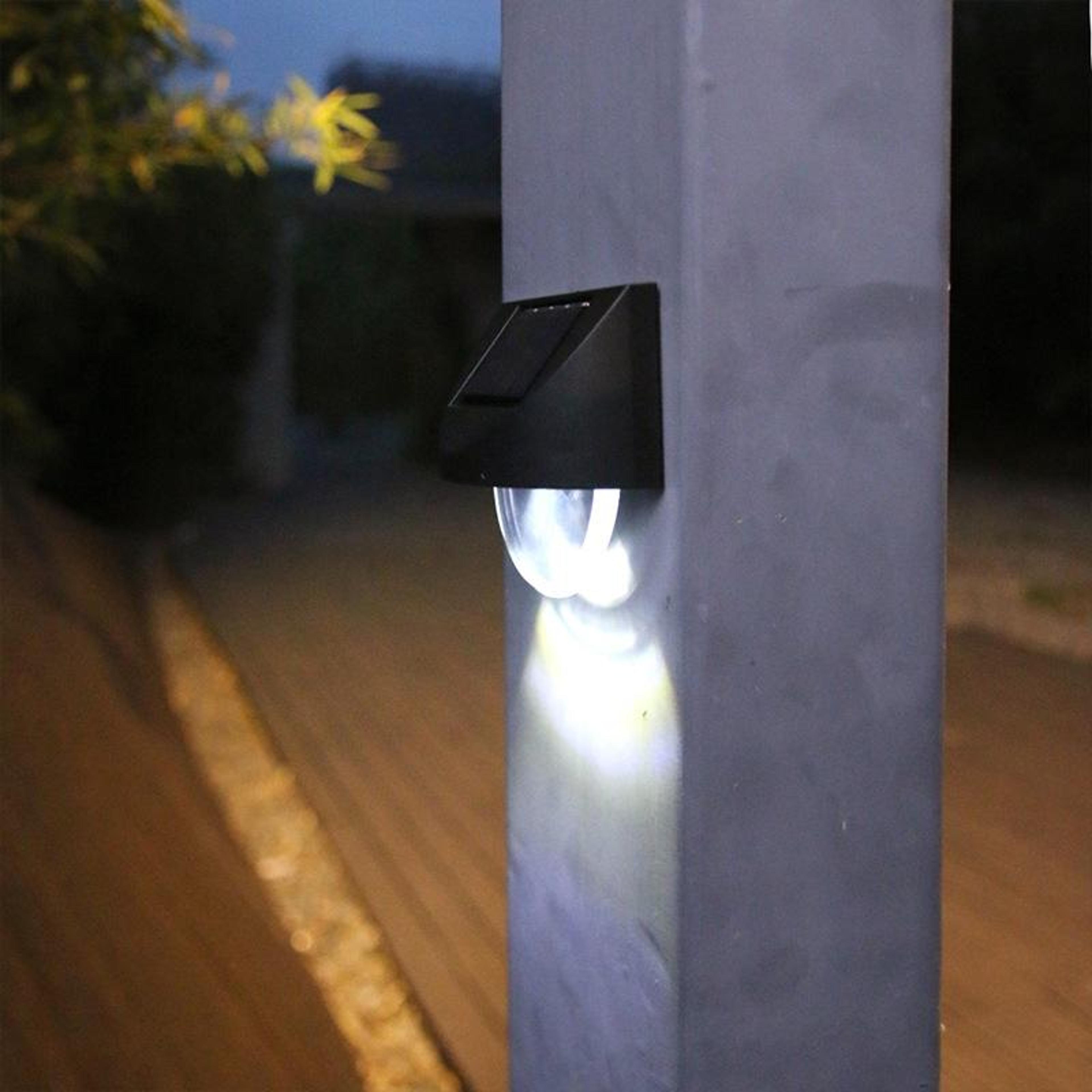 premium outdoor solar mirror wall lights for garden decoration