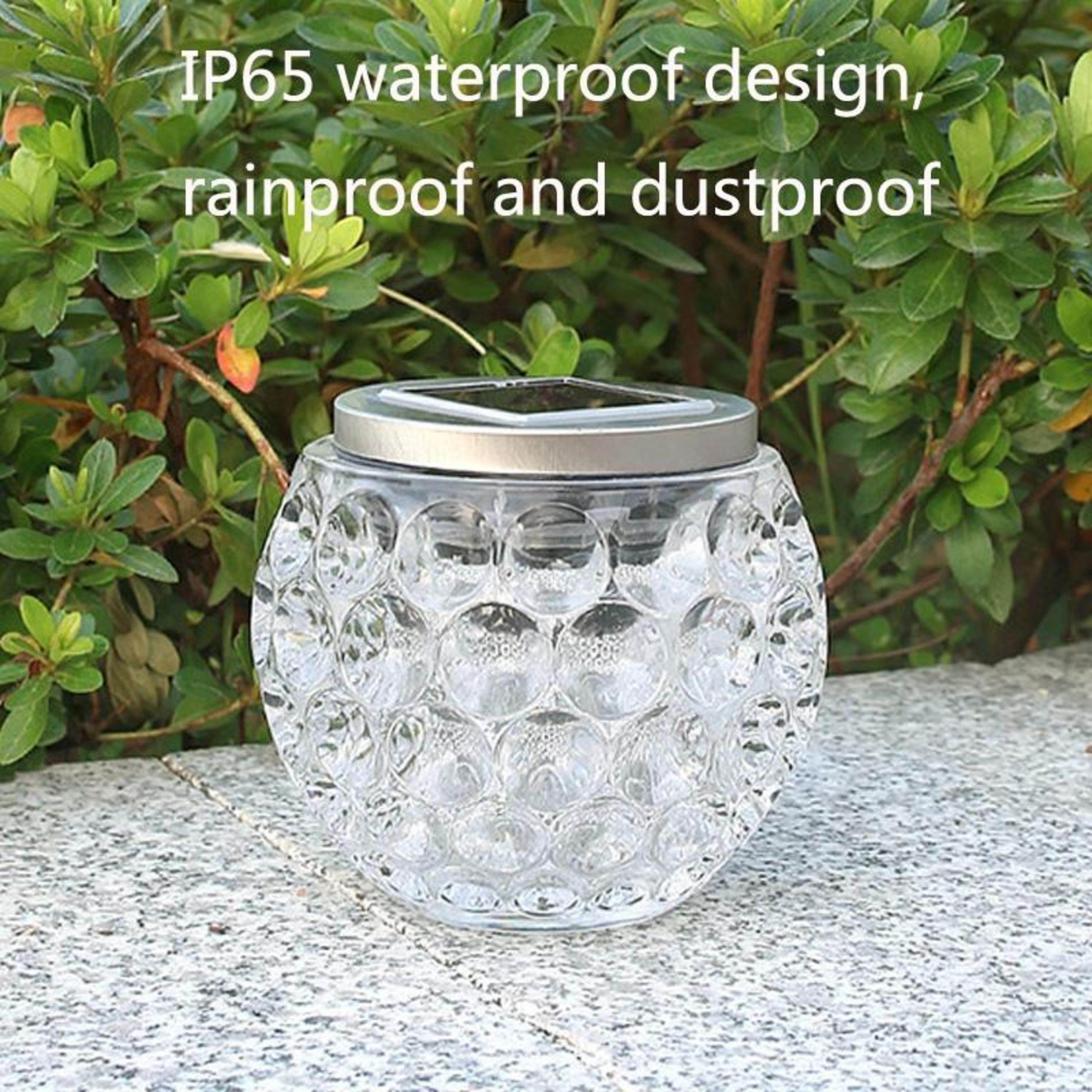 Solar Outdoor Wishing Glass Jar Lights Solar Outdoor Lights For Garden  Patio 4