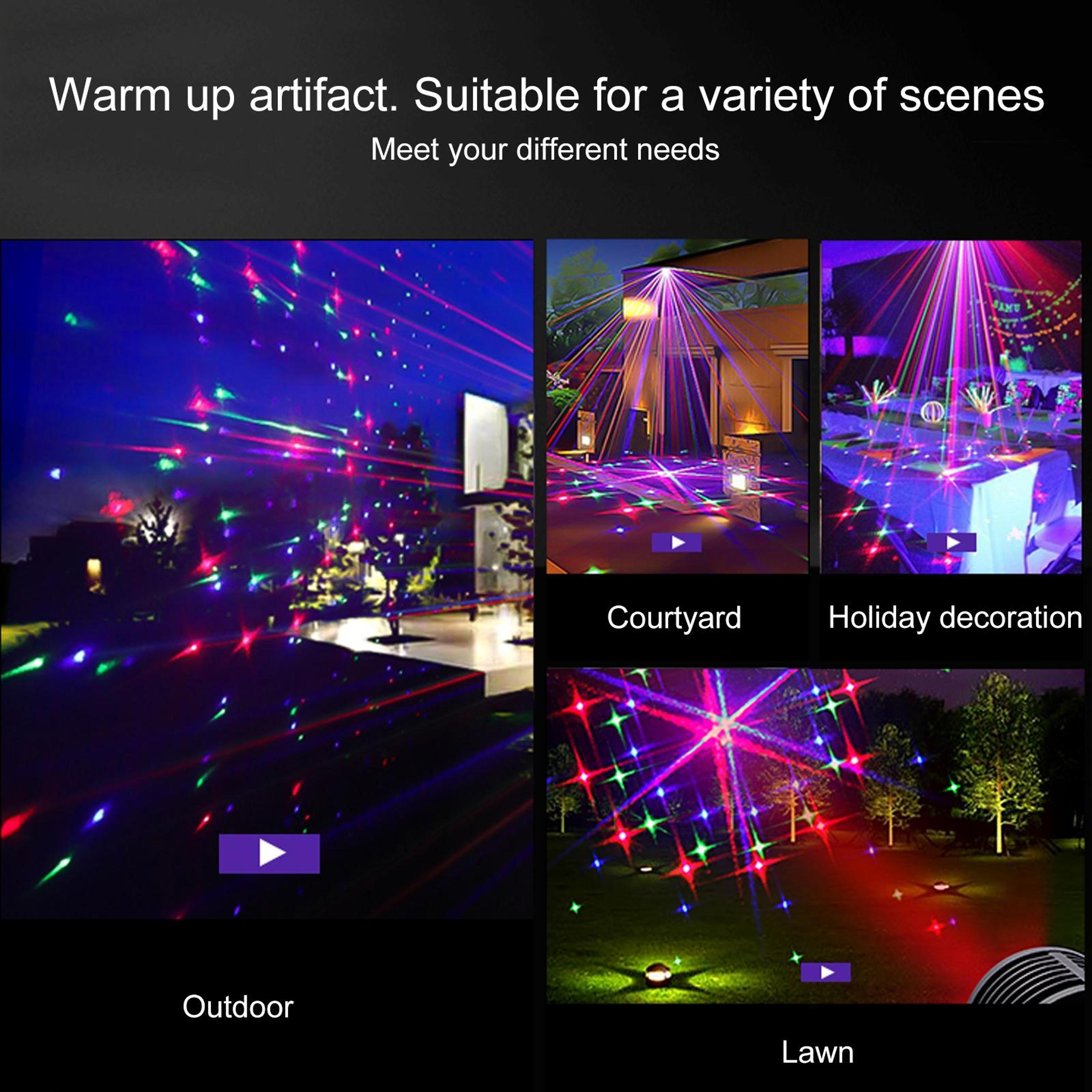 Premium Outdoor Laser Projection Light Waterproof Garden Laser Projector With Remote Control 2