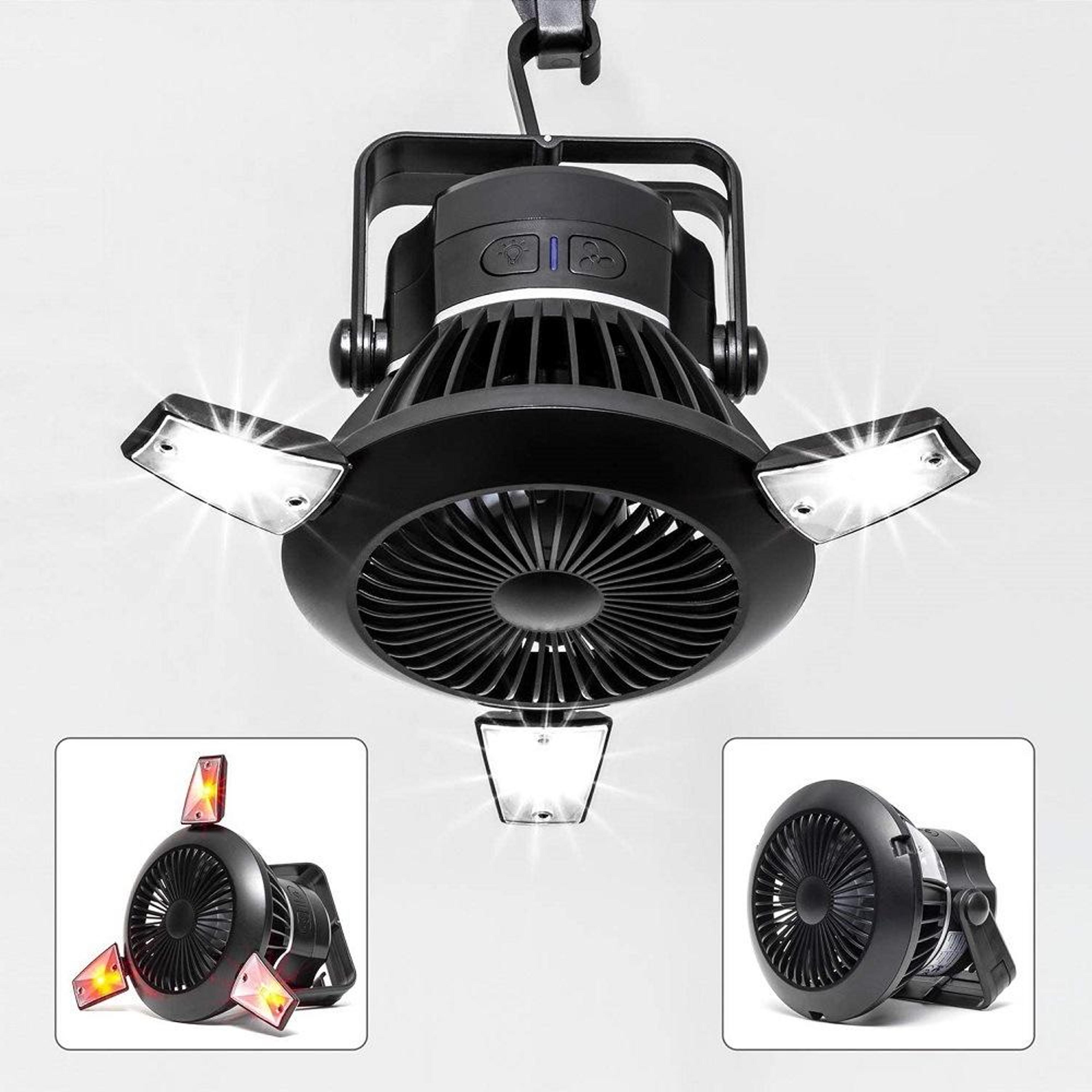 Solar Camping LED Lamp With Fan  Mosquito Repellent 1