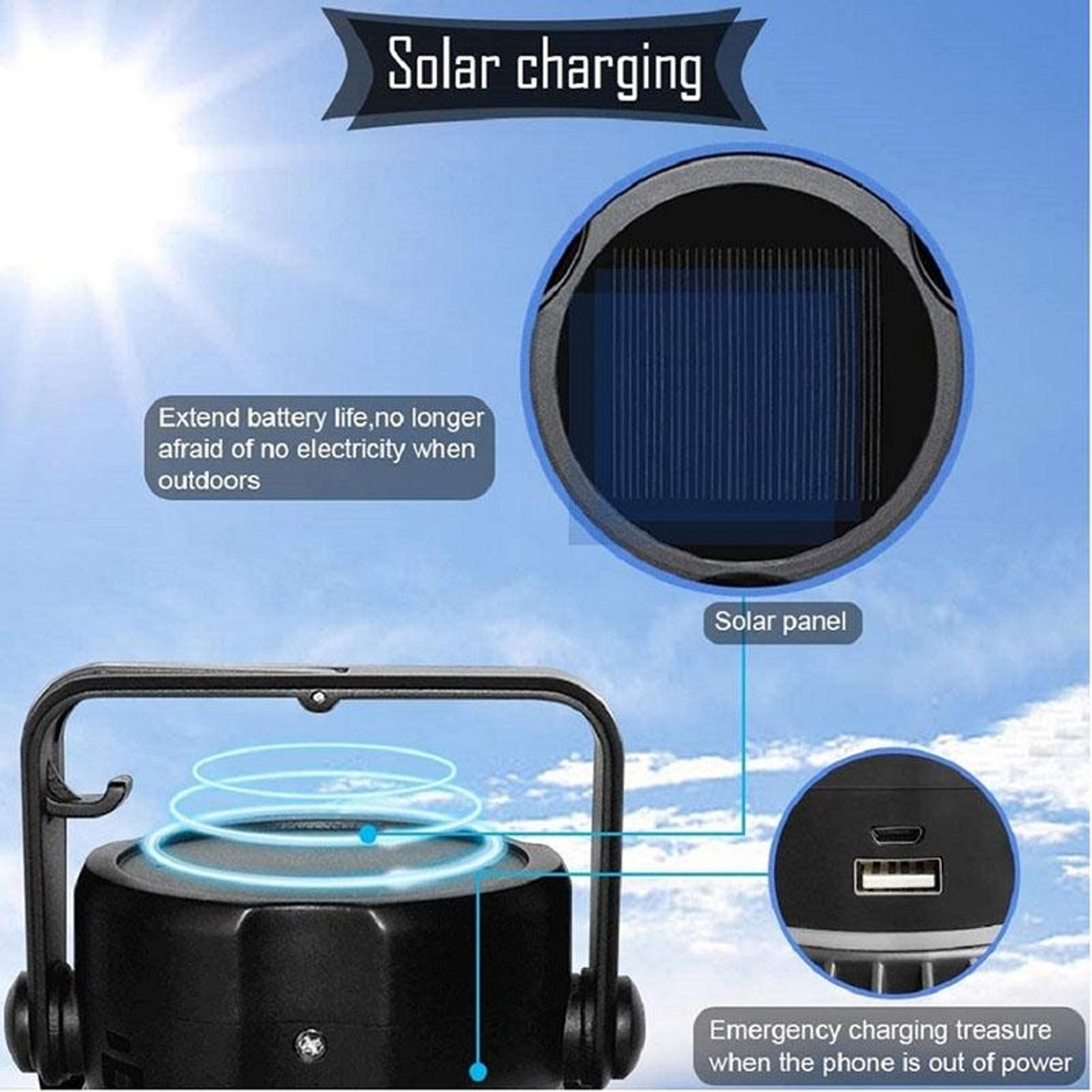 Solar Camping LED Lamp With Fan  Mosquito Repellent 4