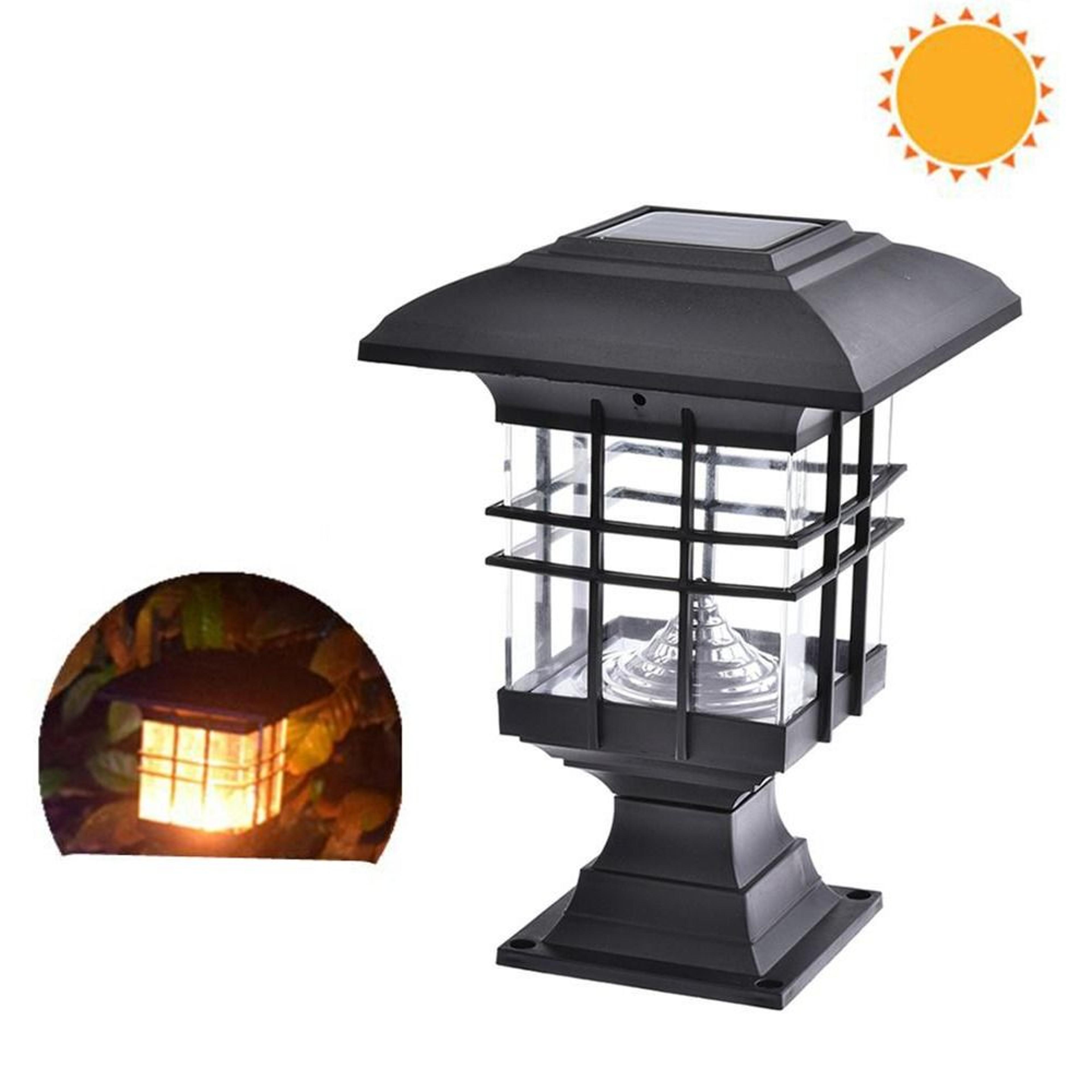 Solar Outdoor Garden Pillar Light Waterproof Decorative Wall Lamp 8