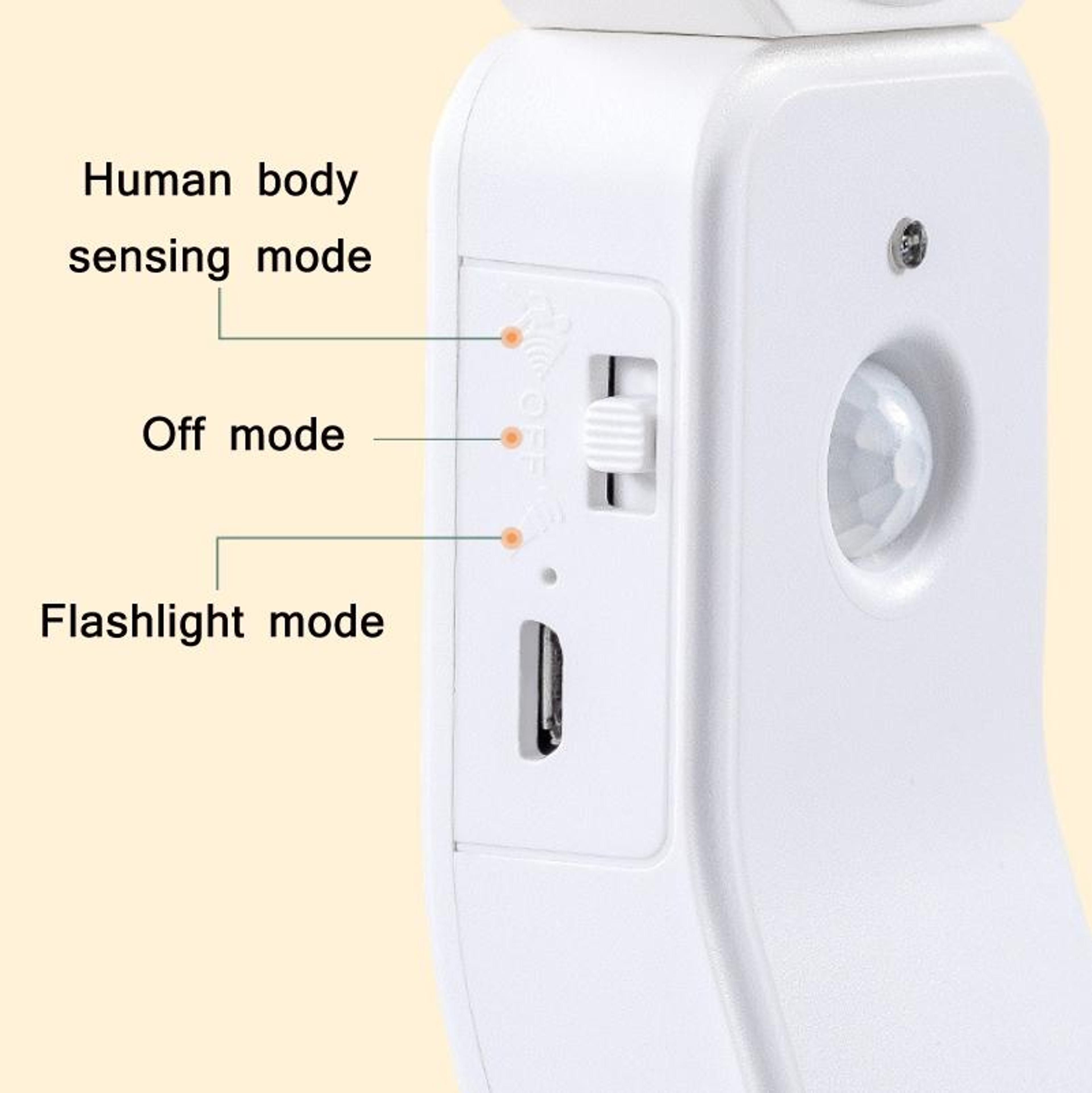 Smart USB Rechargeable Motion Sensor Night Light LED Human Body Induction 1