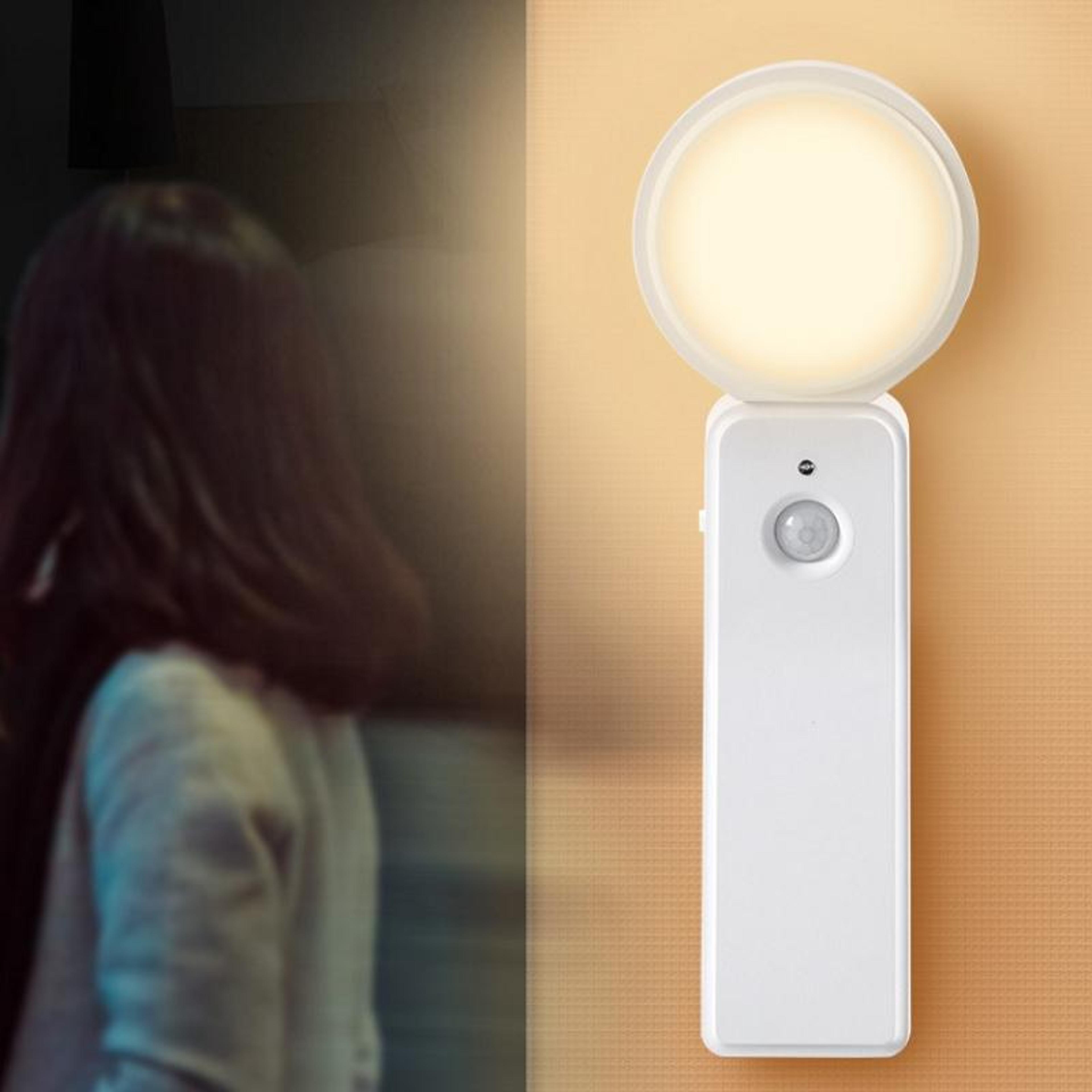 Smart USB Rechargeable Motion Sensor Night Light LED Human Body Induction 7
