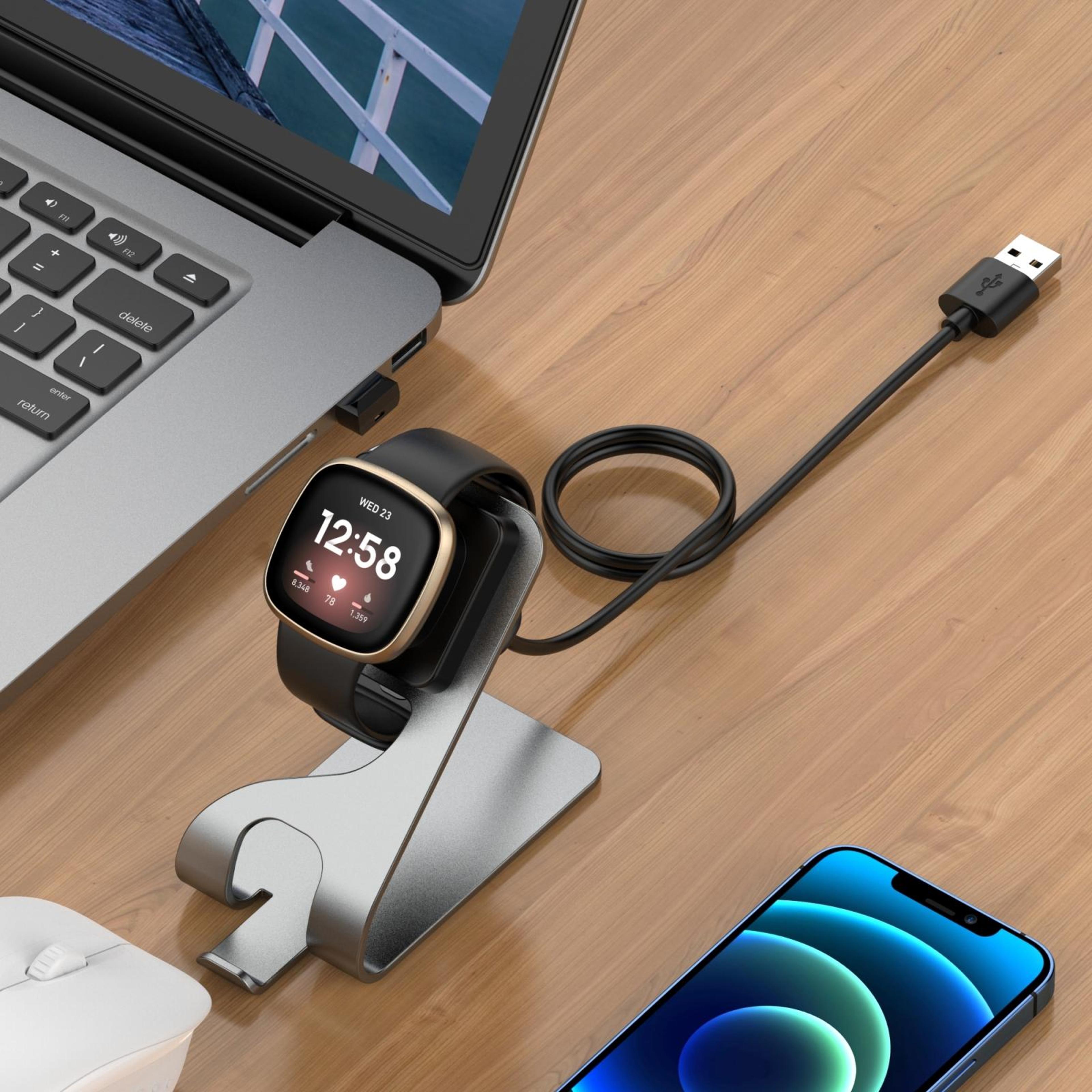 Portable Magnetic Metal Charger Holder For Fitbit Versa4  Sense2 6