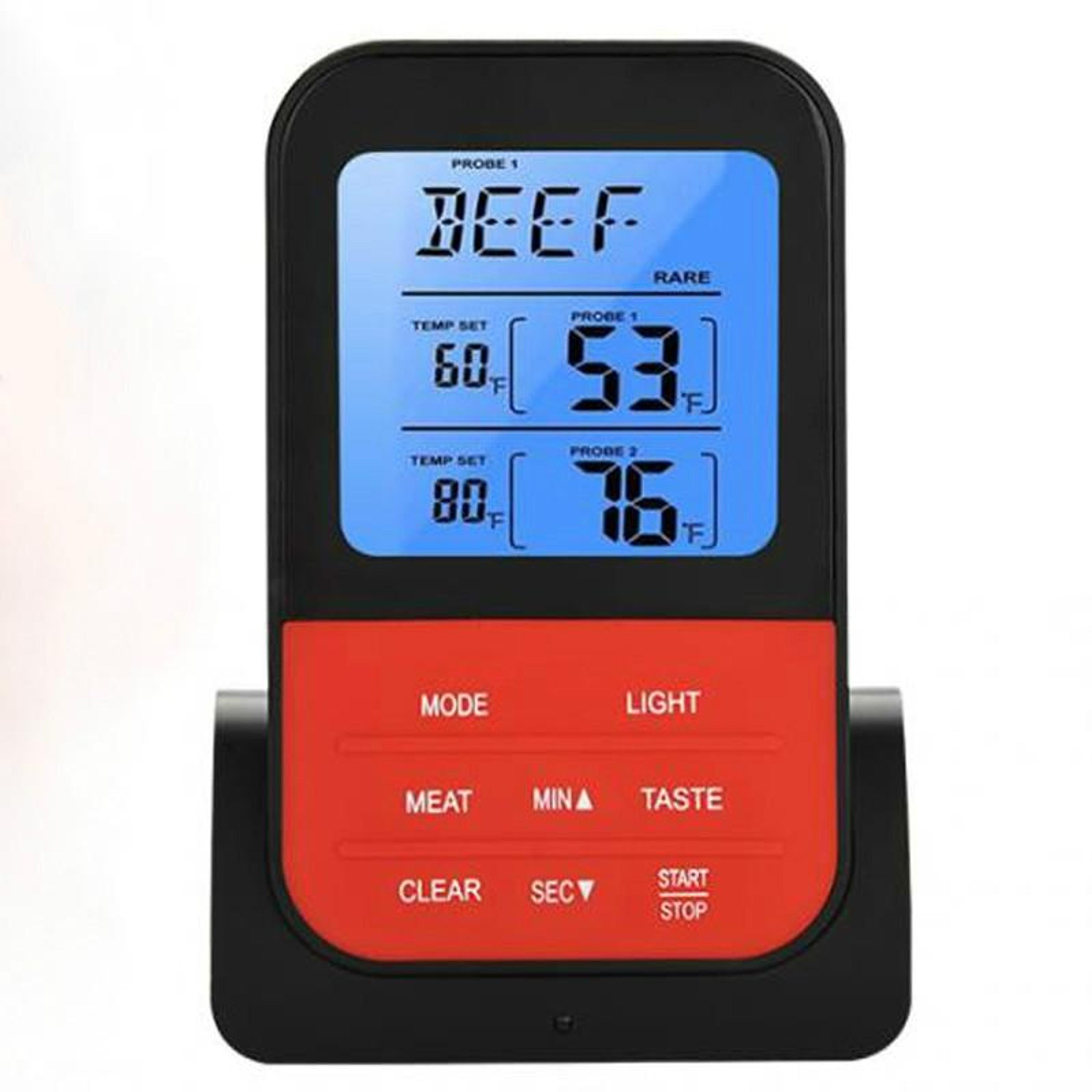 Precision LCD Dual Probe Digital Food Thermometer With Timer 8