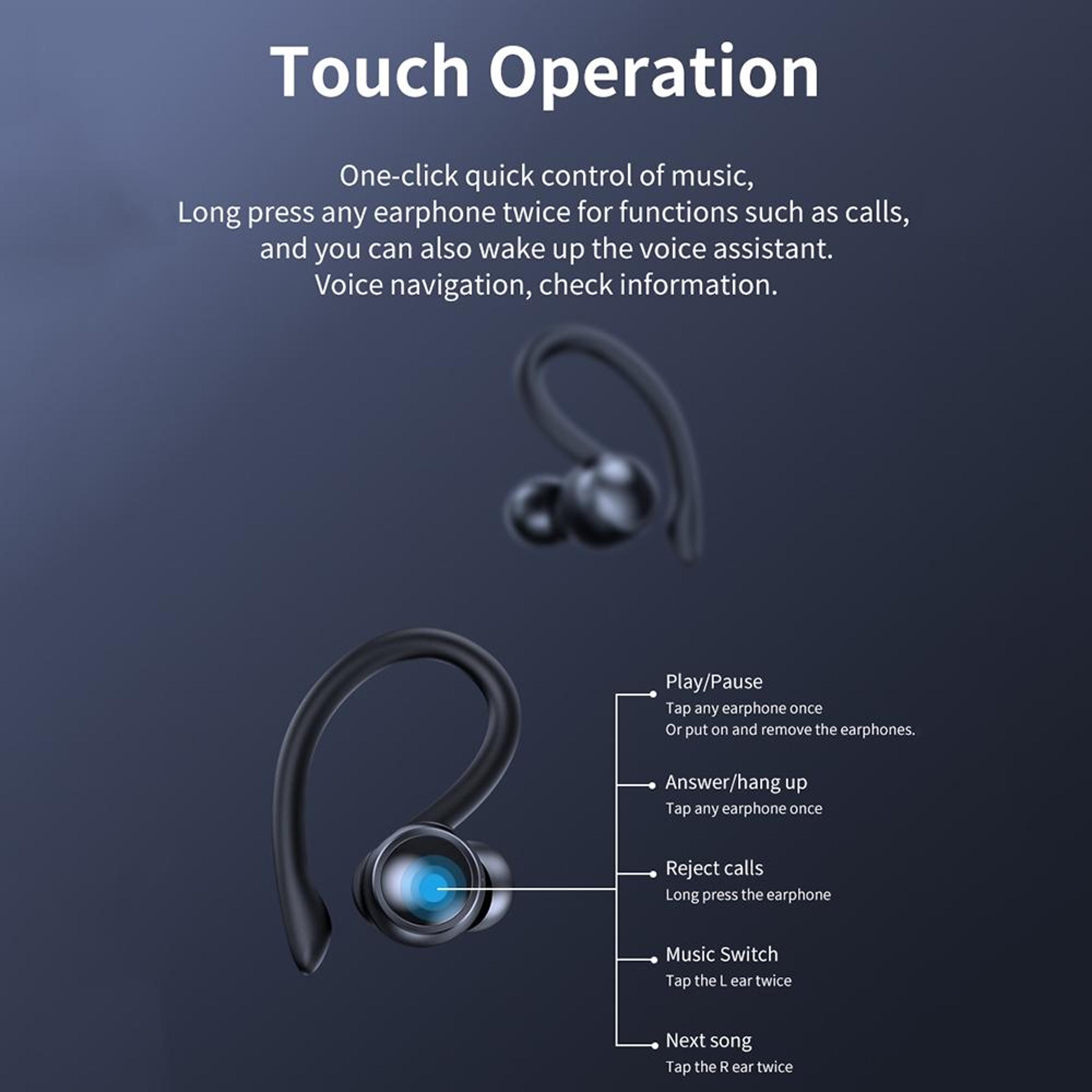 TWS LED Display Bluetooth Earphones With Power Bank Function 8