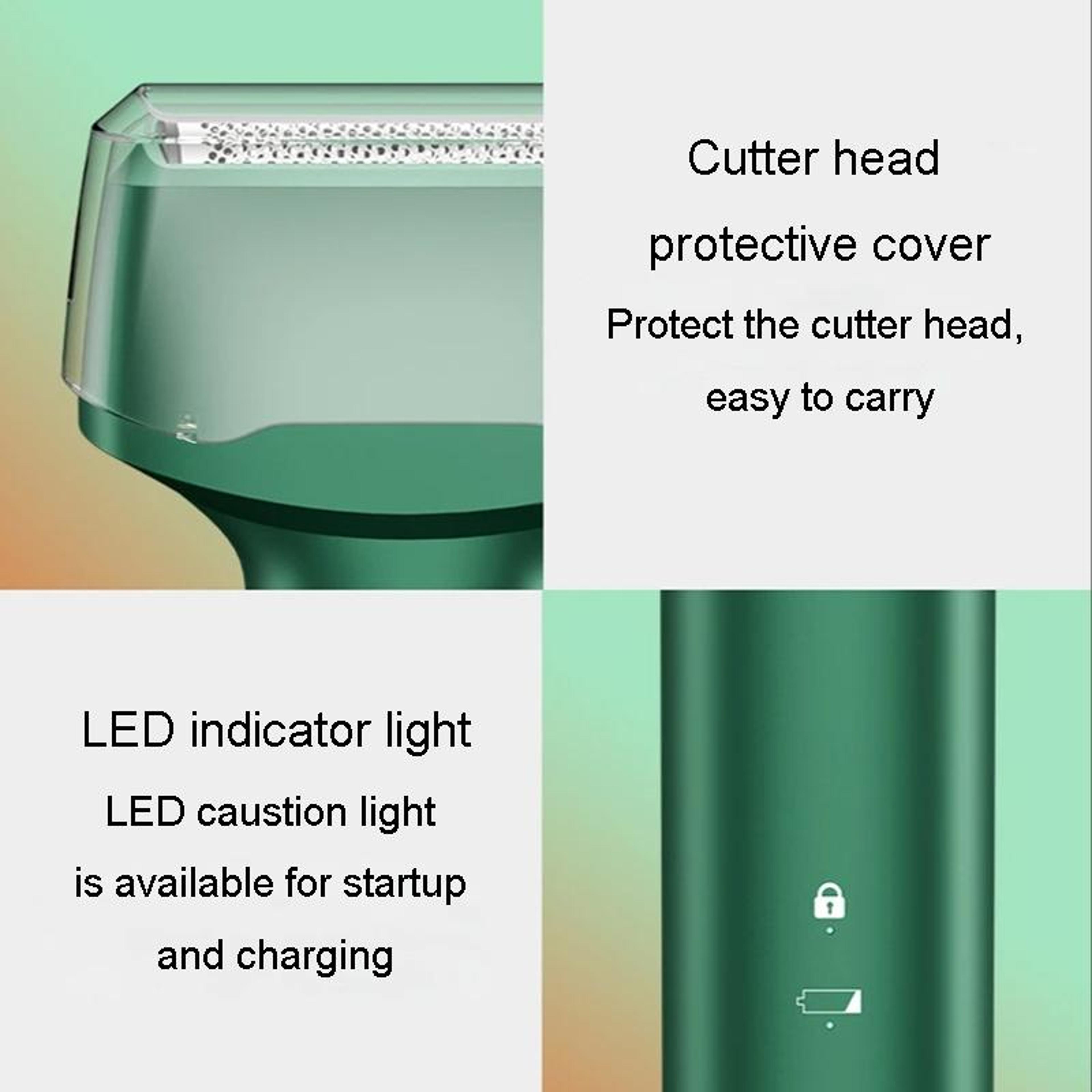 3 Blade Rechargeable Beard Razor For Men Washable Portable Electric Shaver 5
