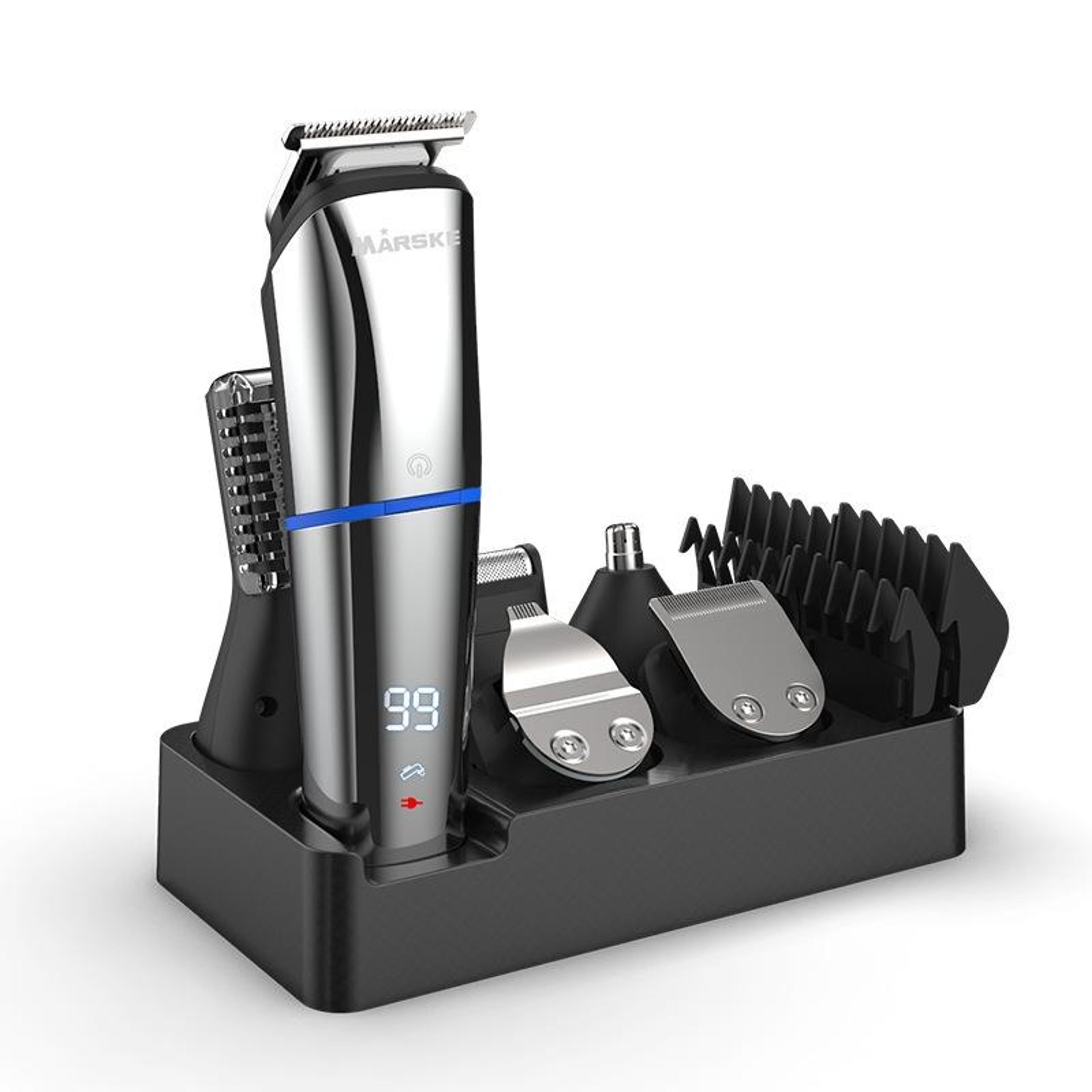 Rechargeable Hair Clipper And Mens Grooming Set 6