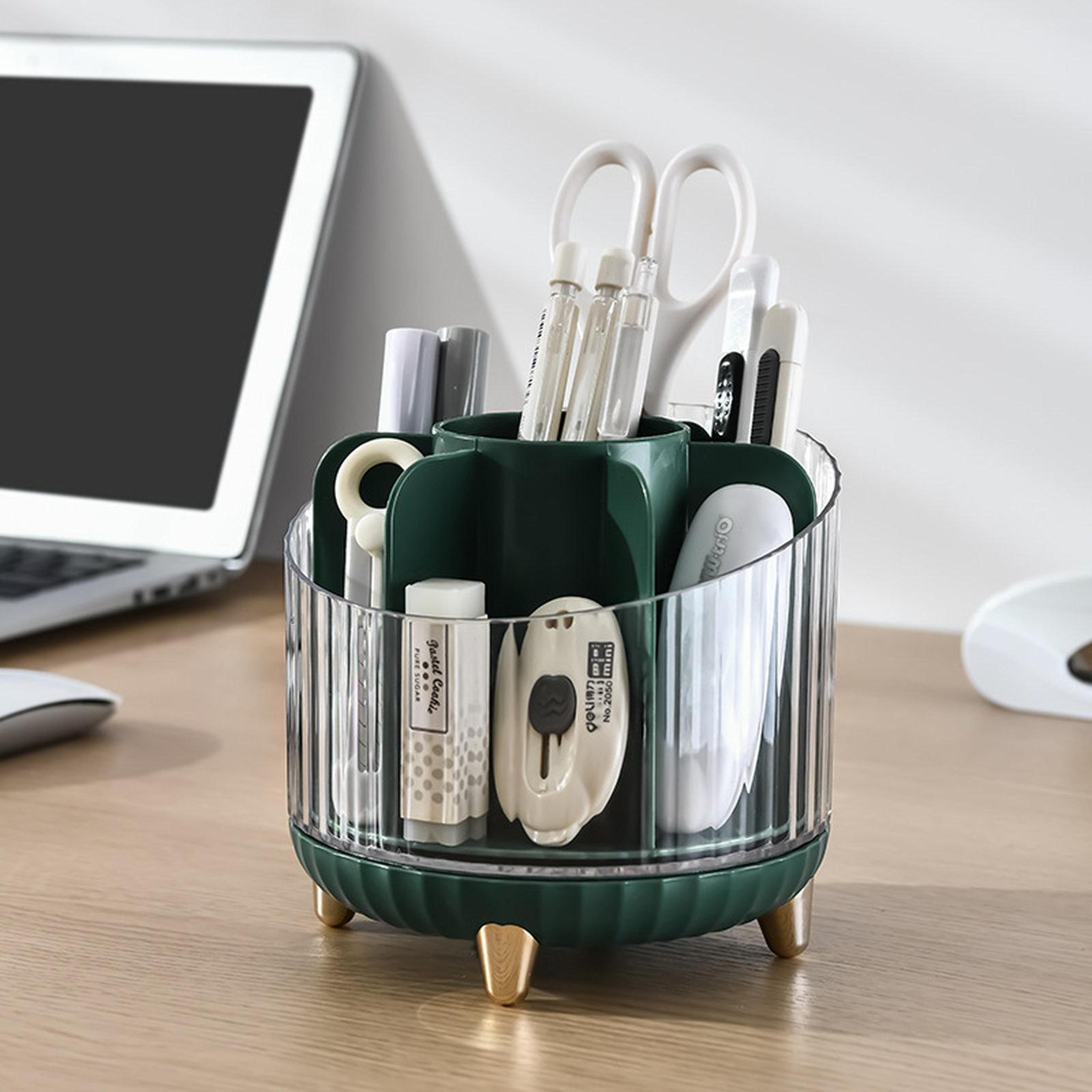 Rotating Makeup Organizer For Vanity And Cosmetic Storage Box 4