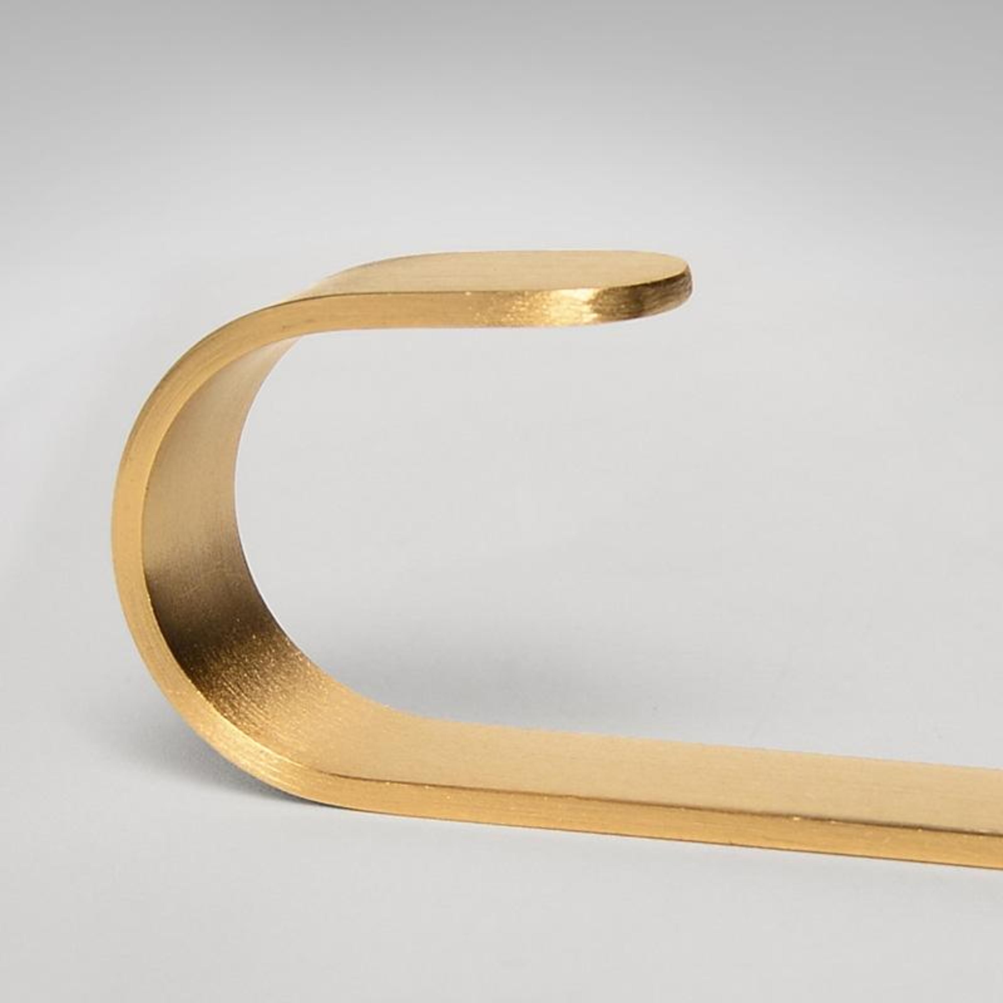 Brushed Brass Adhesive Wall Hook No Drill Metal Hanger For Bathroom Kitchen And Entryway 2