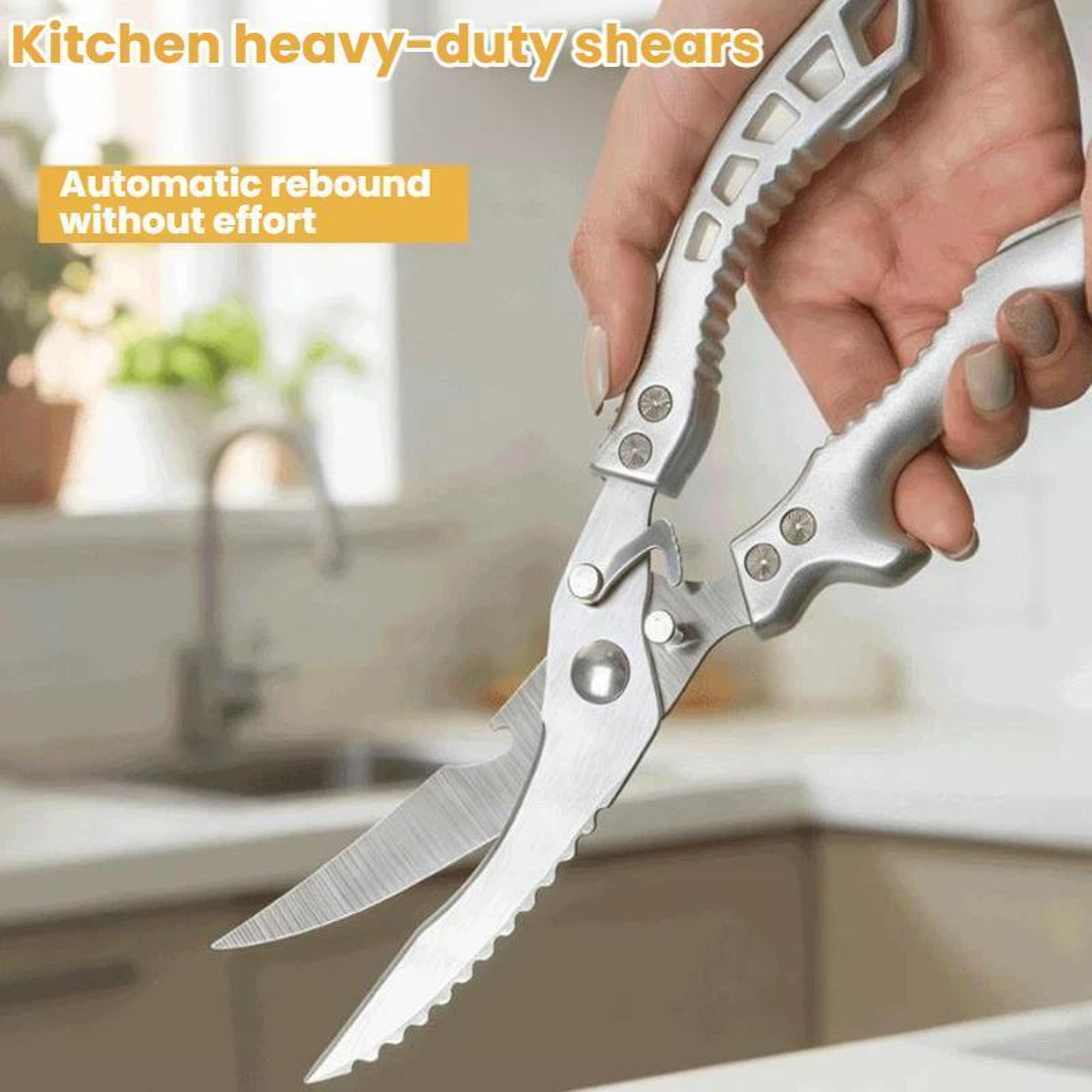 Heavy Duty Kitchen Shears Stainless Steel Chicken Bone Scissors 2