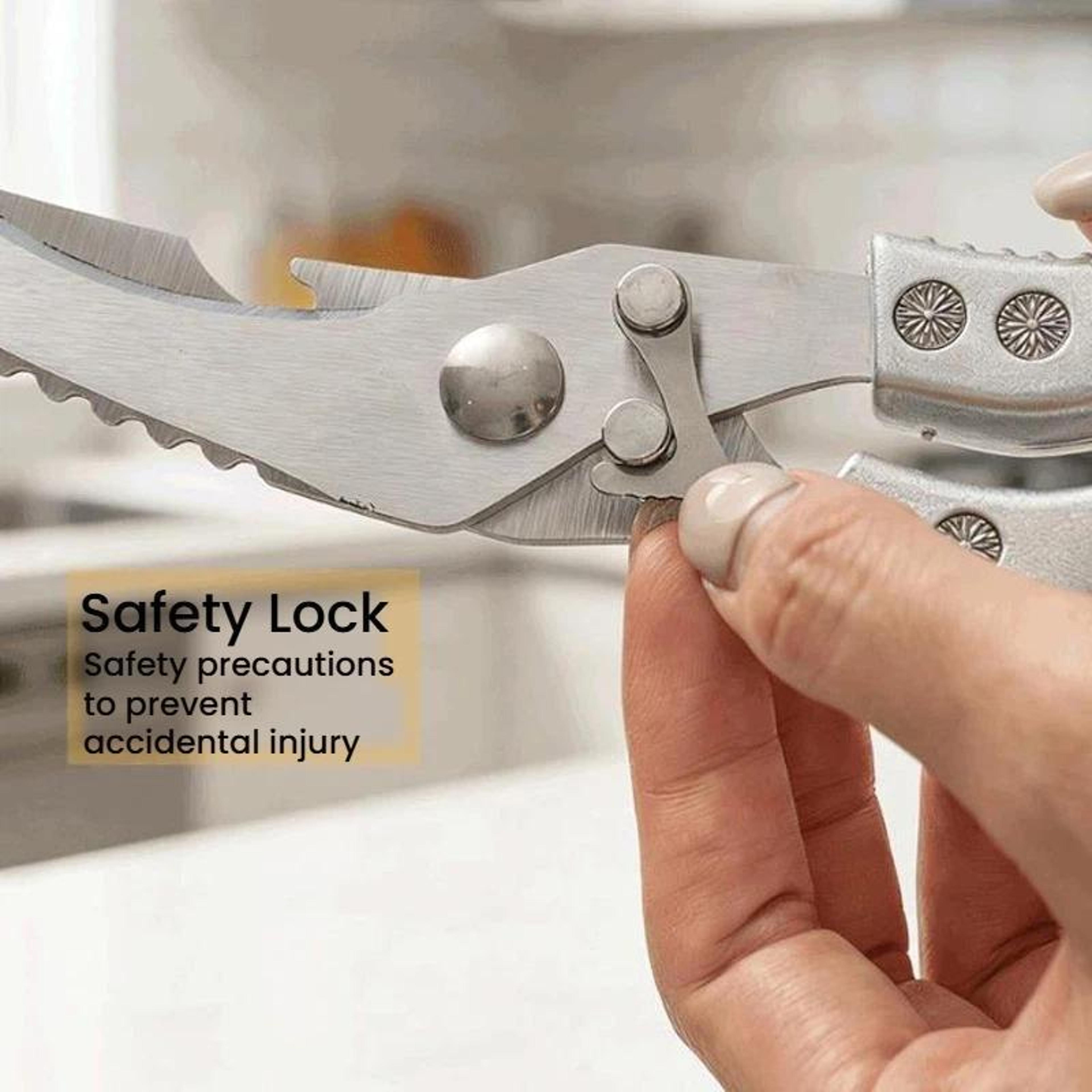 Heavy Duty Kitchen Shears Stainless Steel Chicken Bone Scissors 4