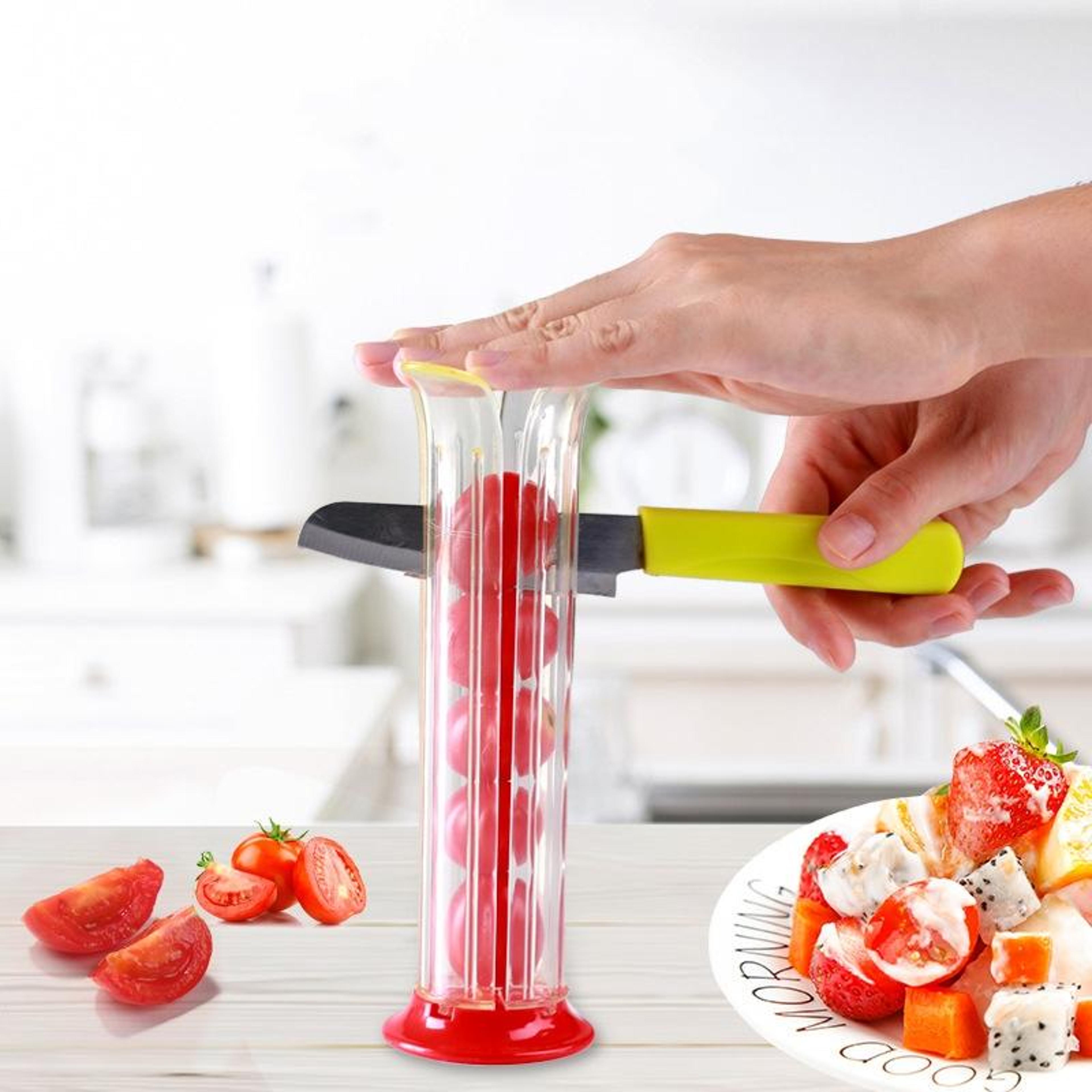 quickslice grape slicer strawberry cutter and cherry tomato fruit tool