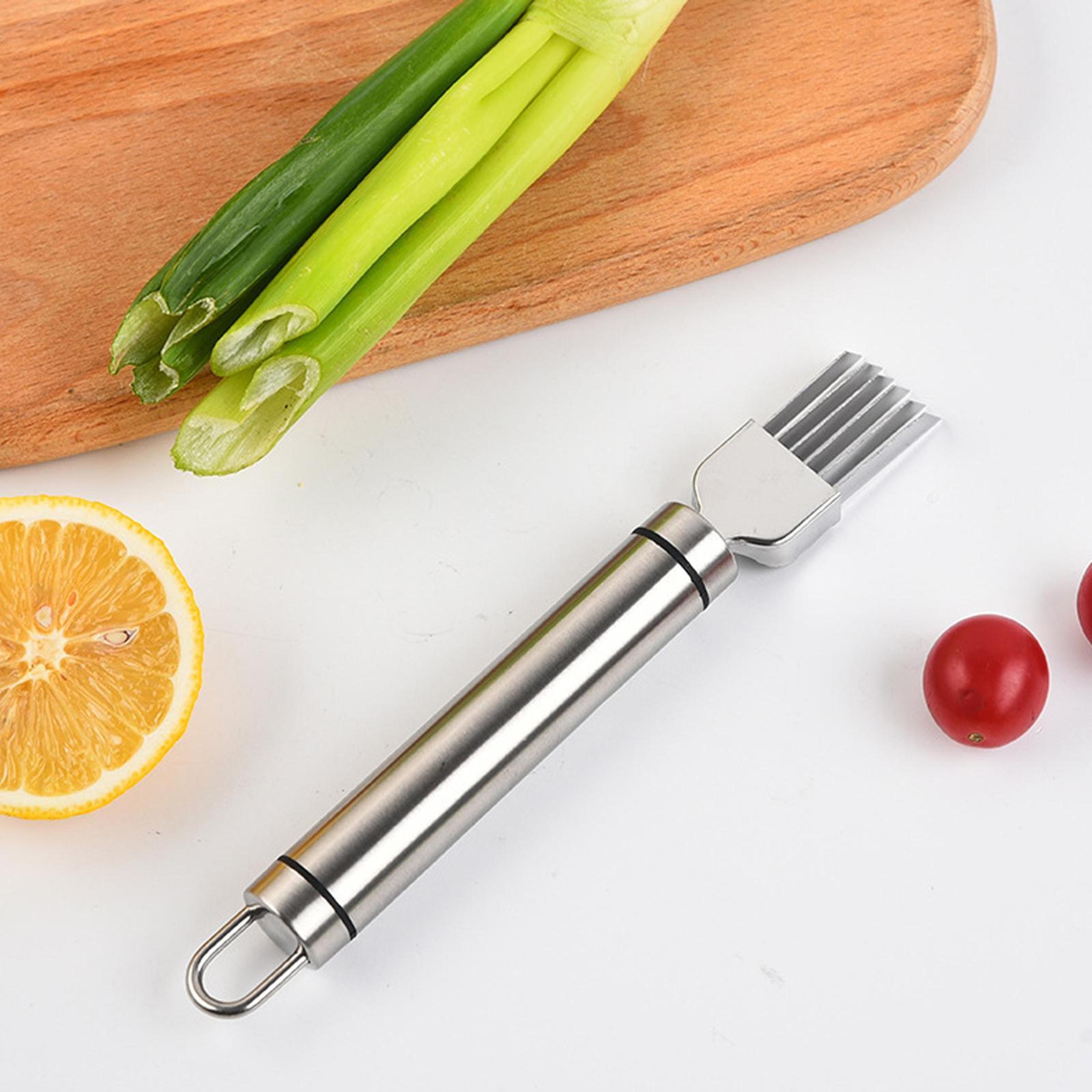Stainless Steel Onion Slicer Multifunctional Vegetable Cutter 0