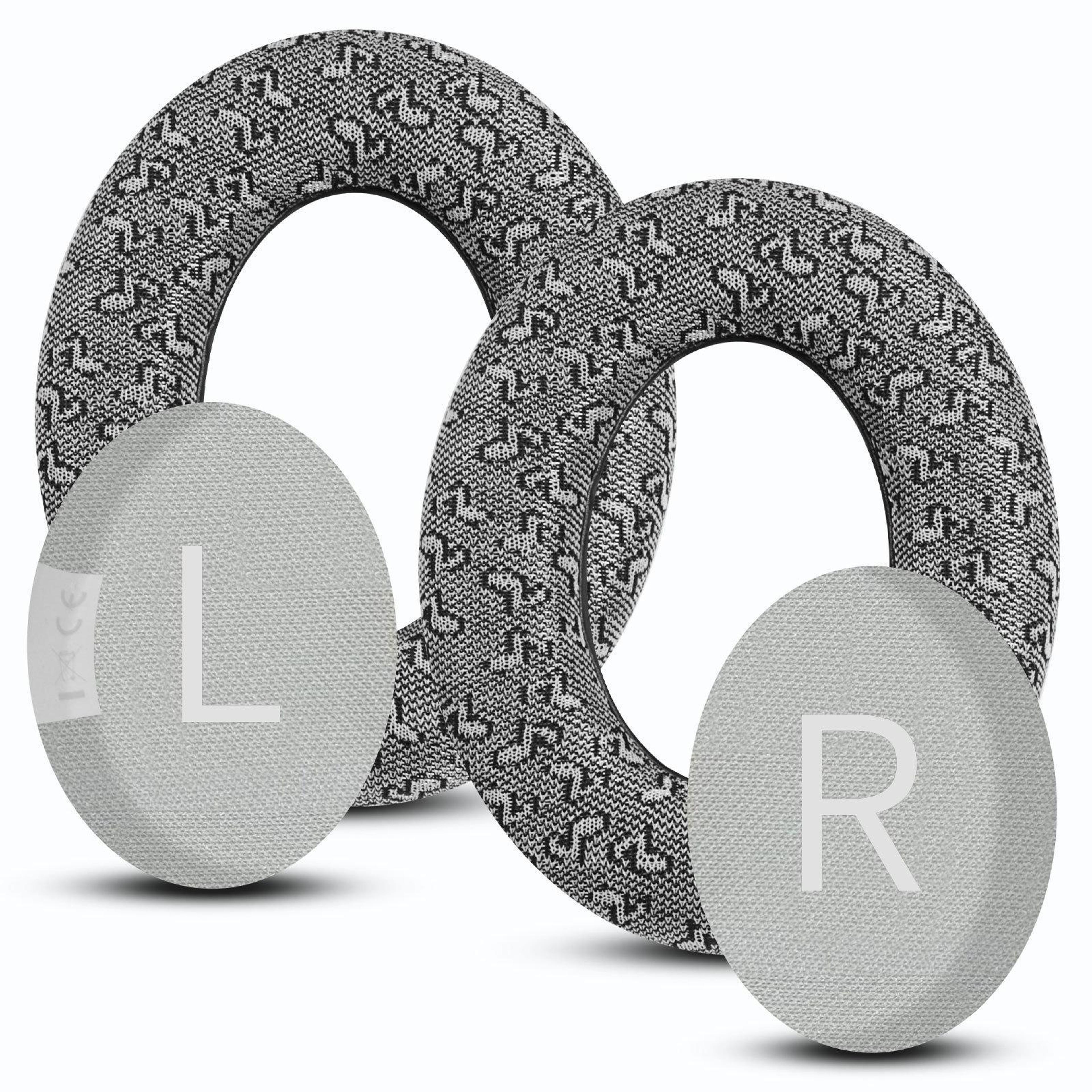 Musical Note Replacement Ear Pads Soft Cloth Ear Cushions 1