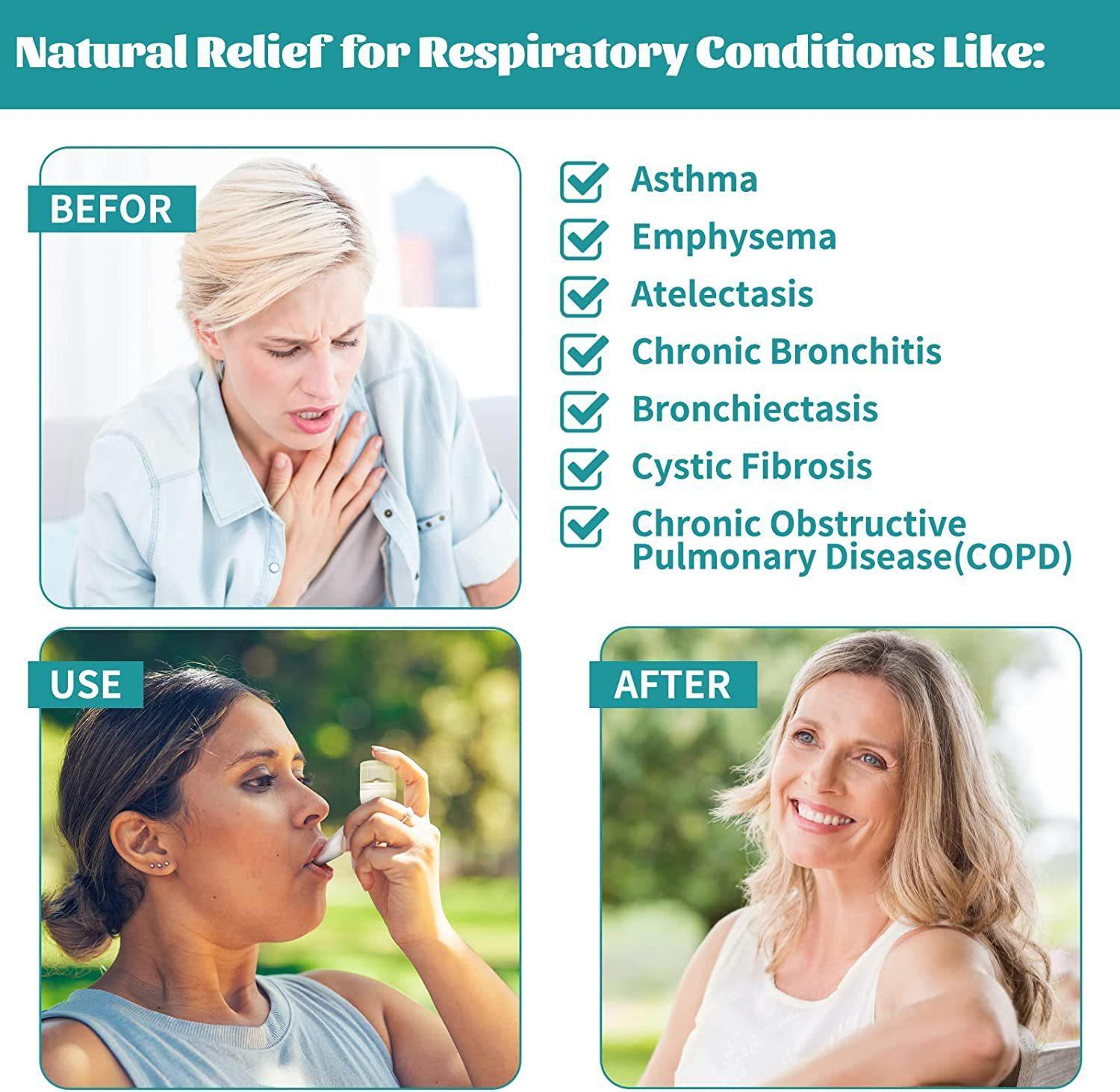 Adjustable Ball PEP Breathing Exerciser Lung Capacity Trainer 3