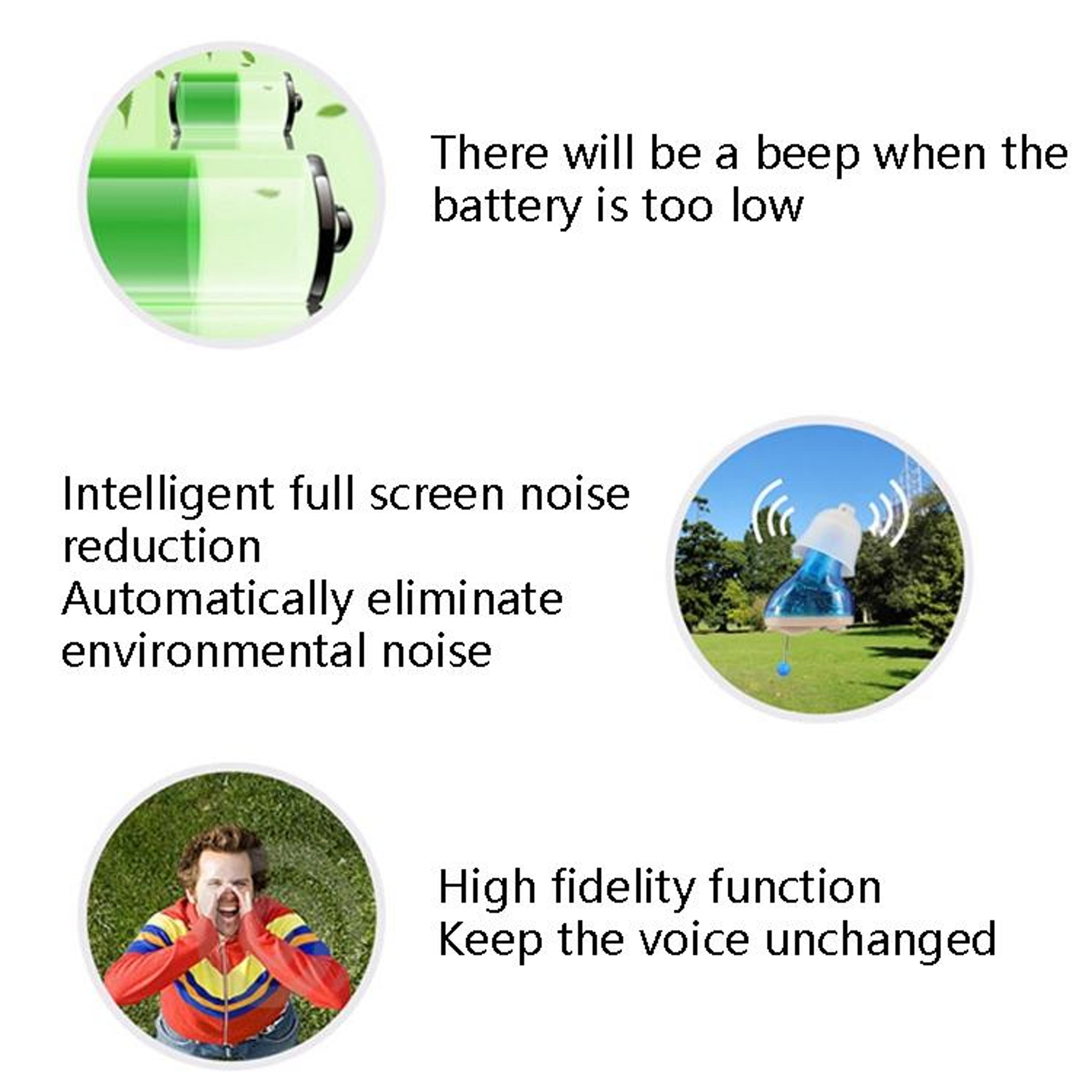 Digital Hearing Amplifier With Smart Noise Reduction In Ear Sound Enhancer 4