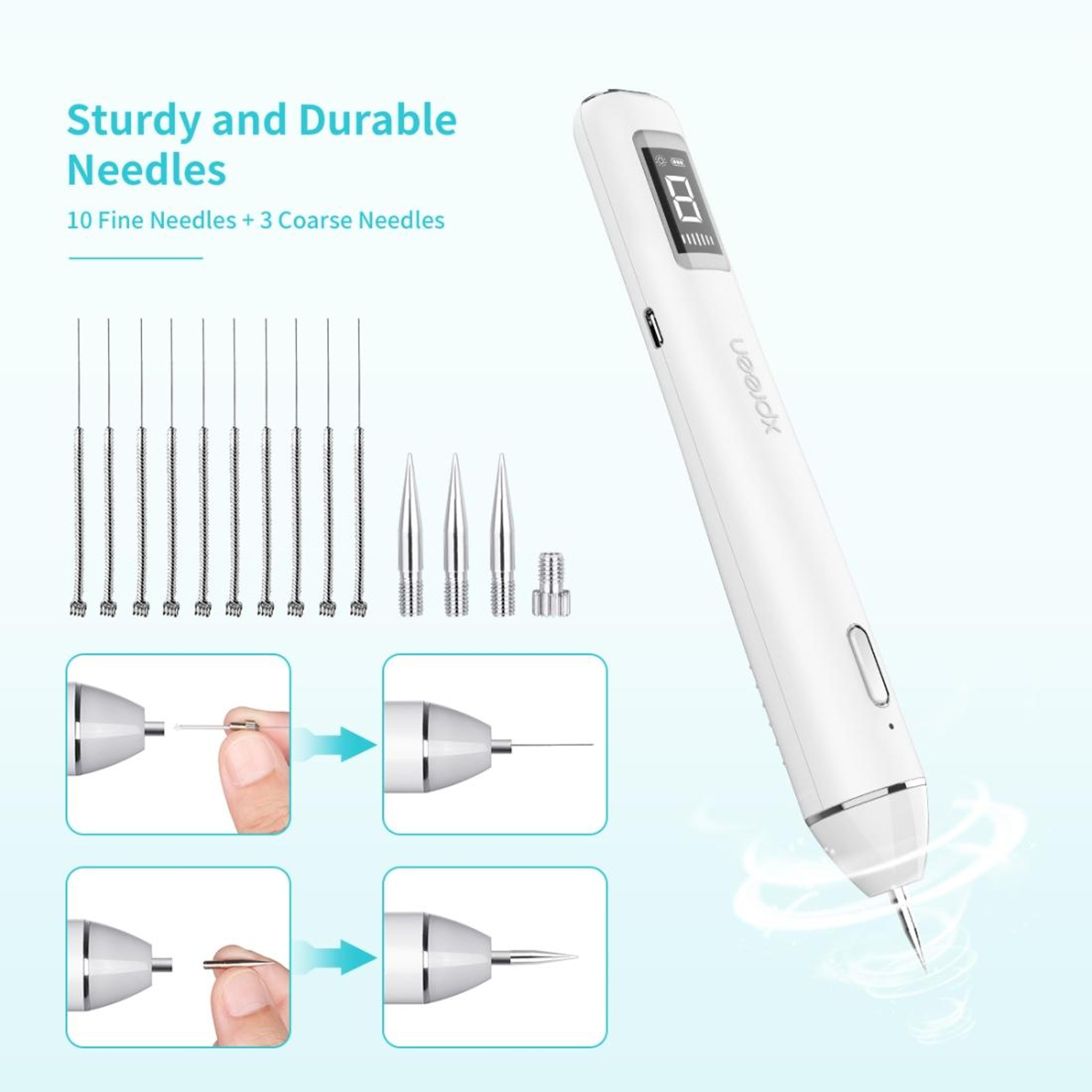 Precision Skin Tag  Spot Removal Pen Home Wart Mole  Blemish Remover With LED Display 4