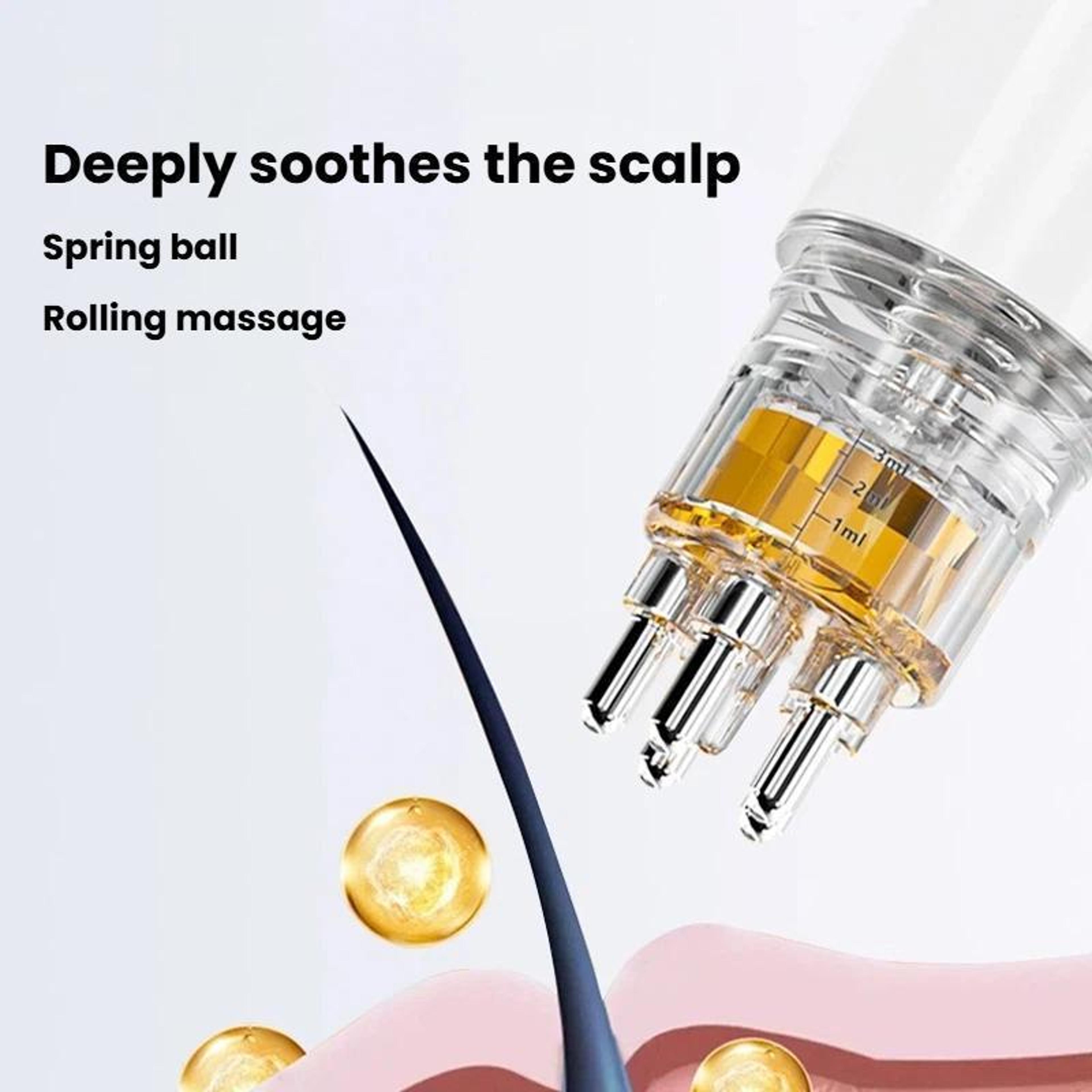 Quantitative Scalp Serum Applicator Comb With Roller Ball Massage Tips 5