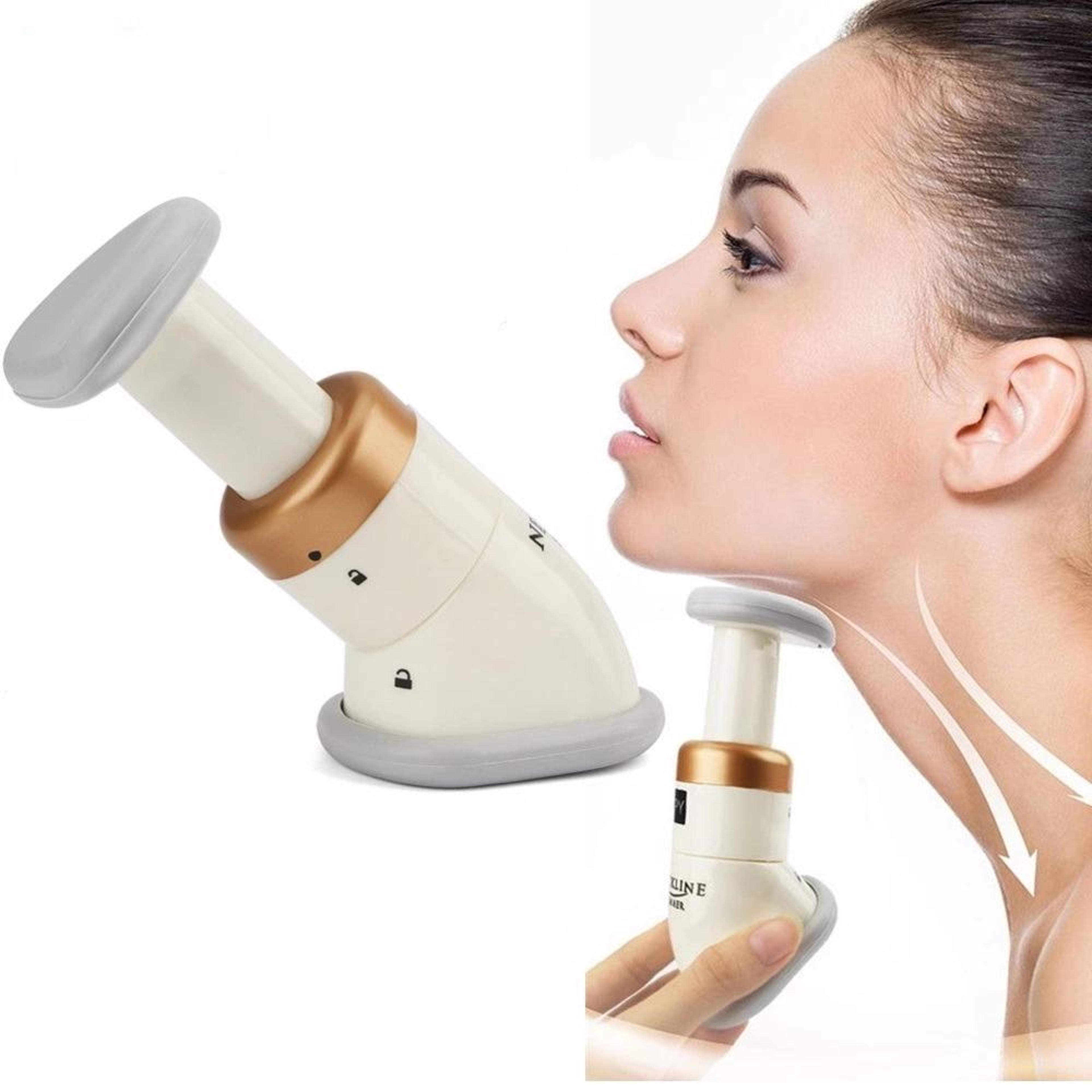 advanced portable neckline slimmer & double chin reducer jawline exerciser device