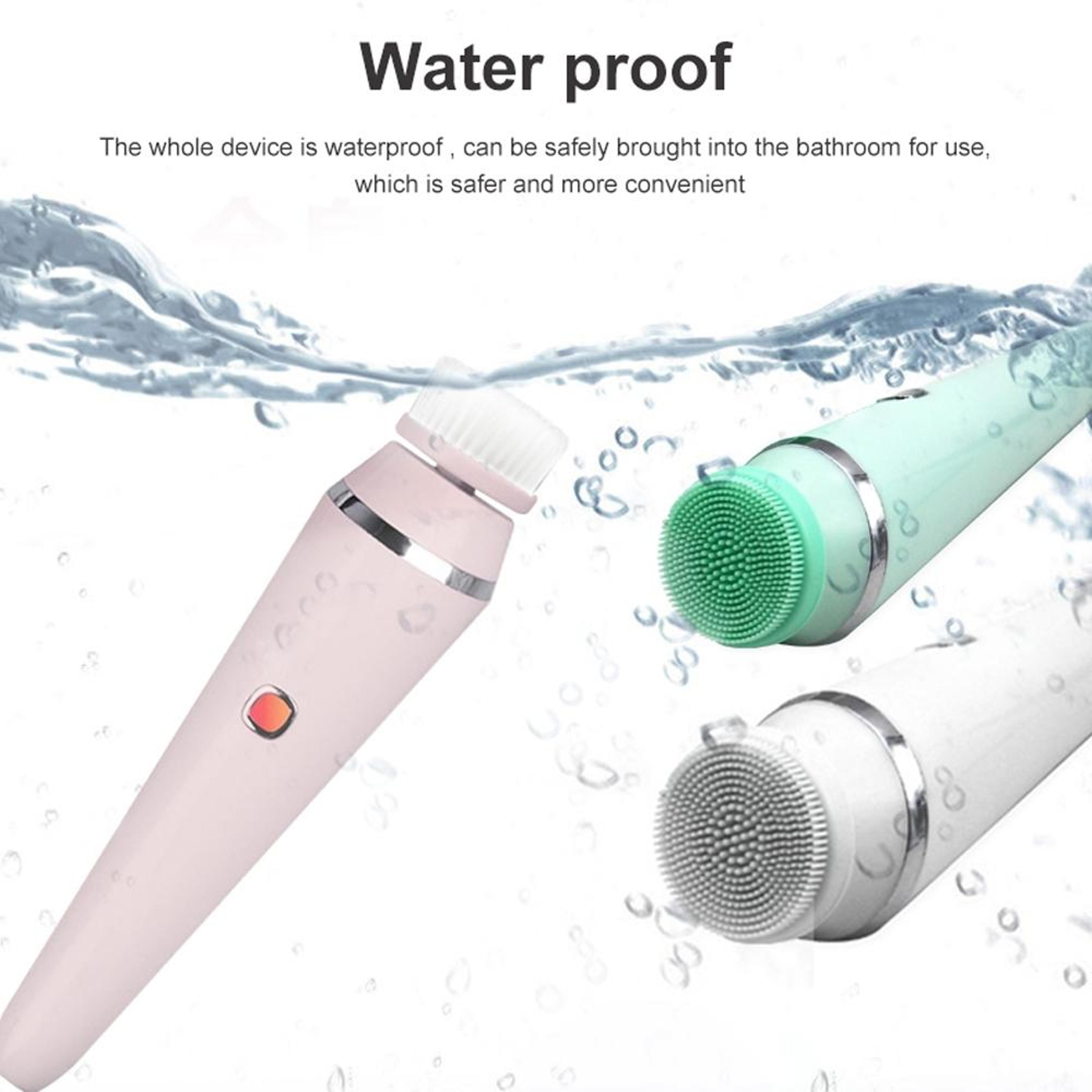 Deep Clean Electric Facial Cleansing Brush Waterproof Silicone Makeup Remover  Blackhead Remover 3
