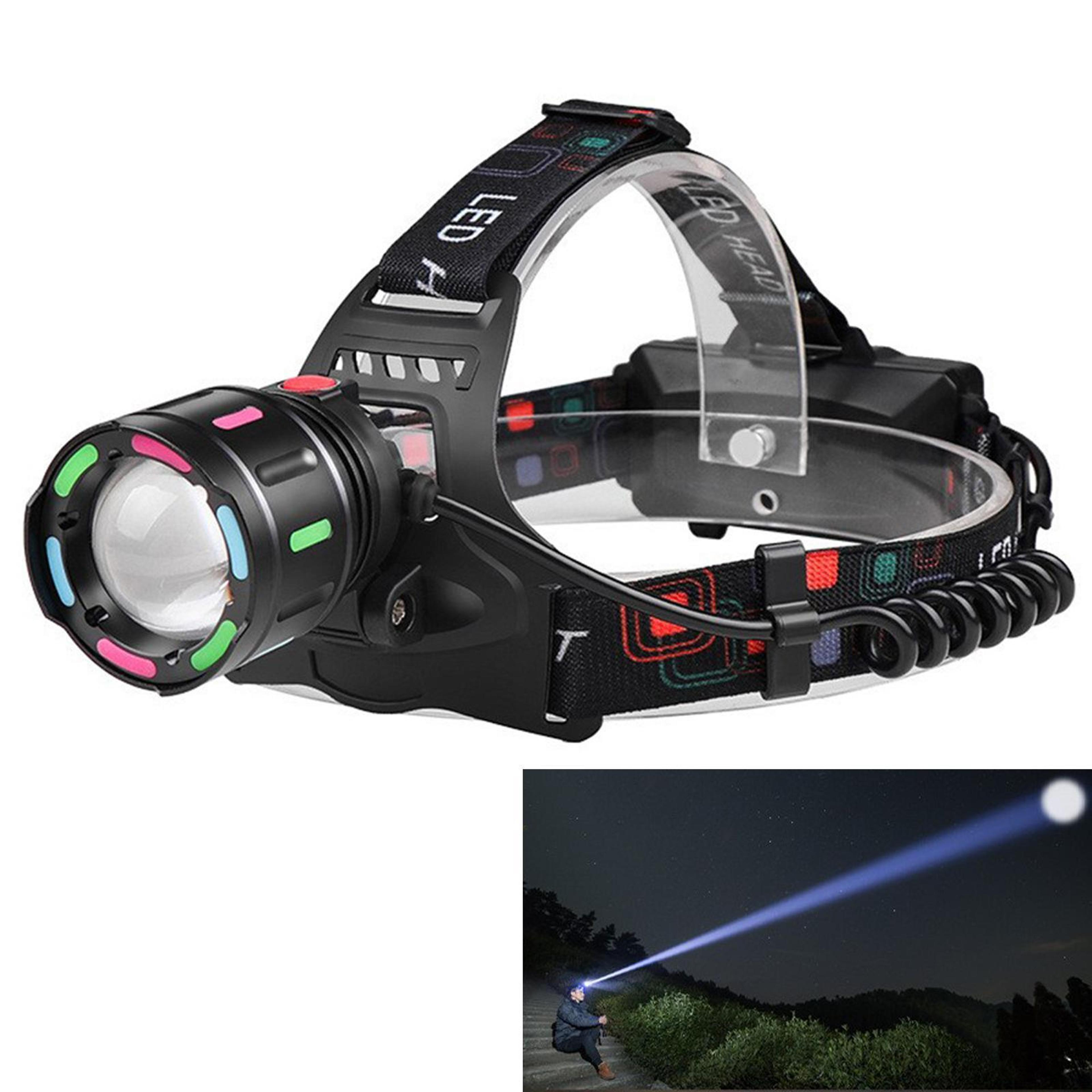 Rechargeable Headlamp White Laser Zoomable Headlamp For Camping And Work 0