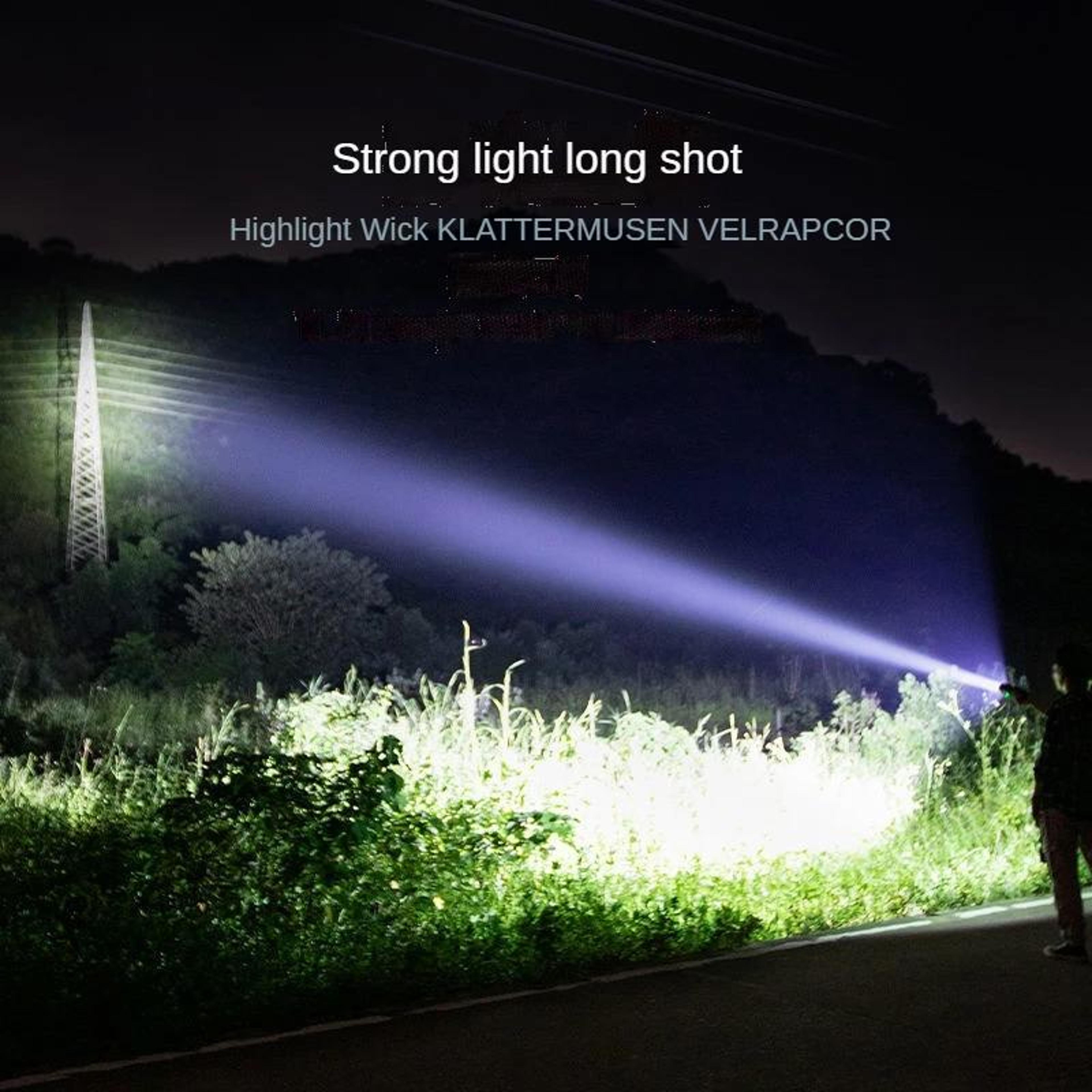 Compact 3W LED Mini Flashlight Pocket Torch With Strap Black 4