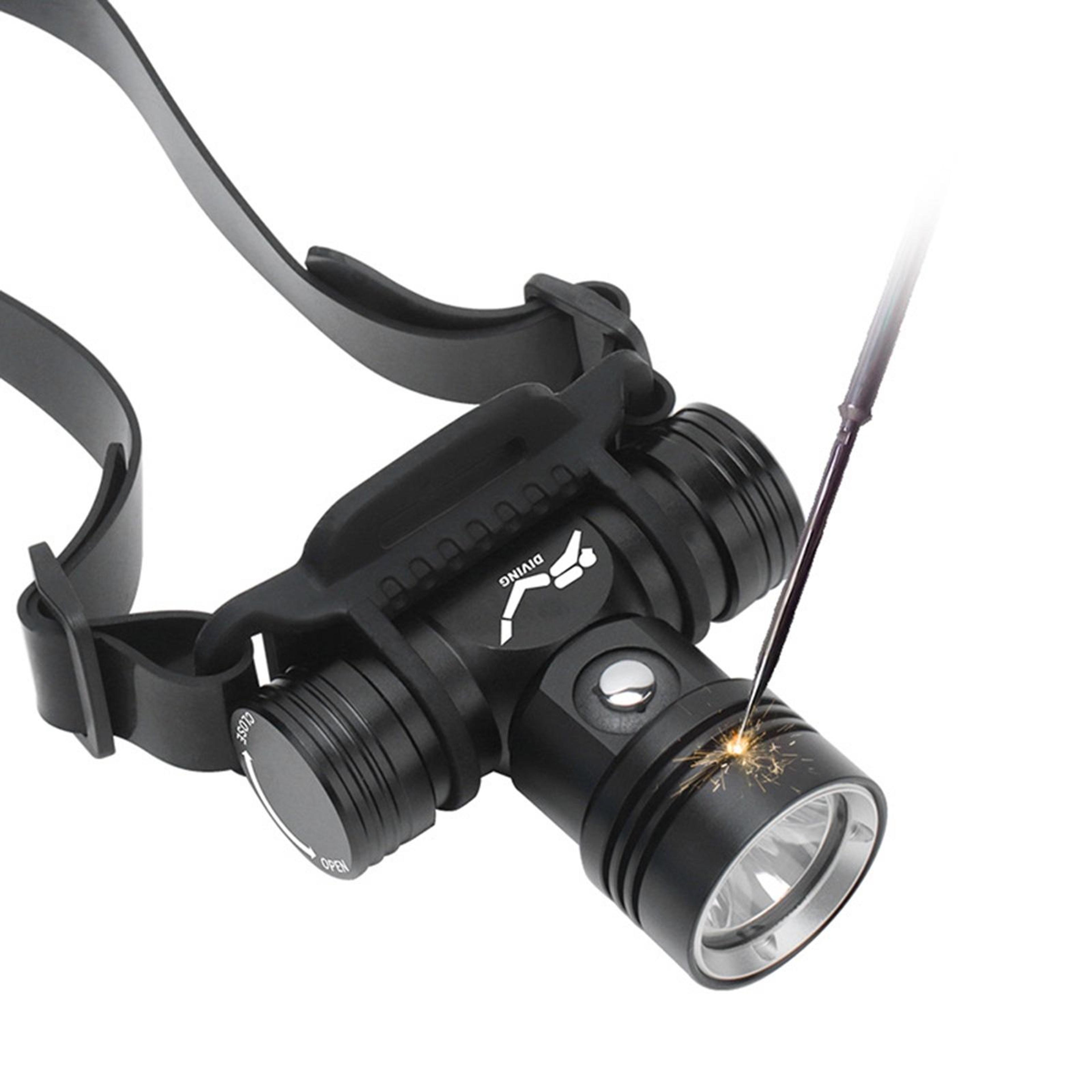 Underwater Video Light Diving Flashlight With Battery Display 1