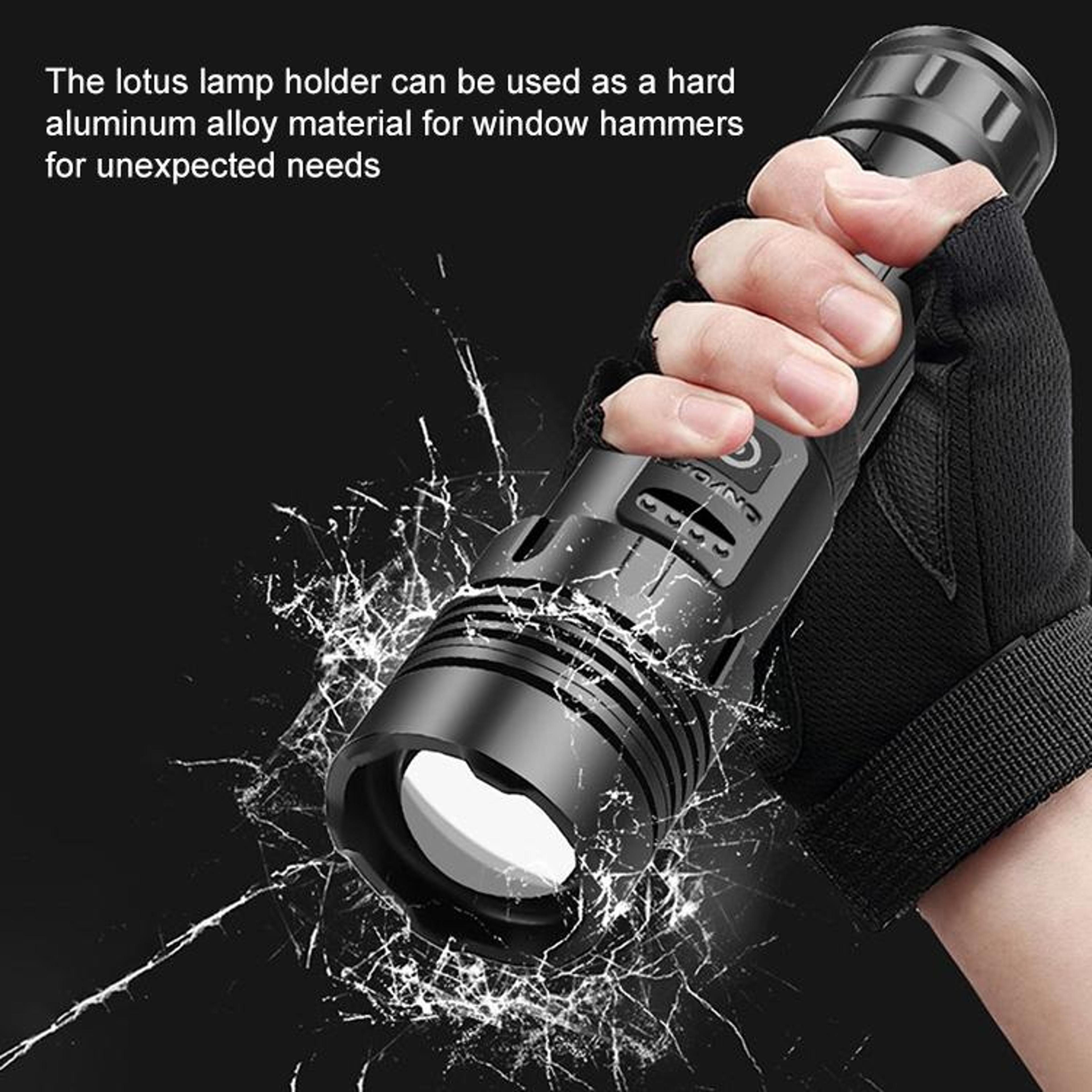 Waterproof Tactical Torch With COB Work Light 8