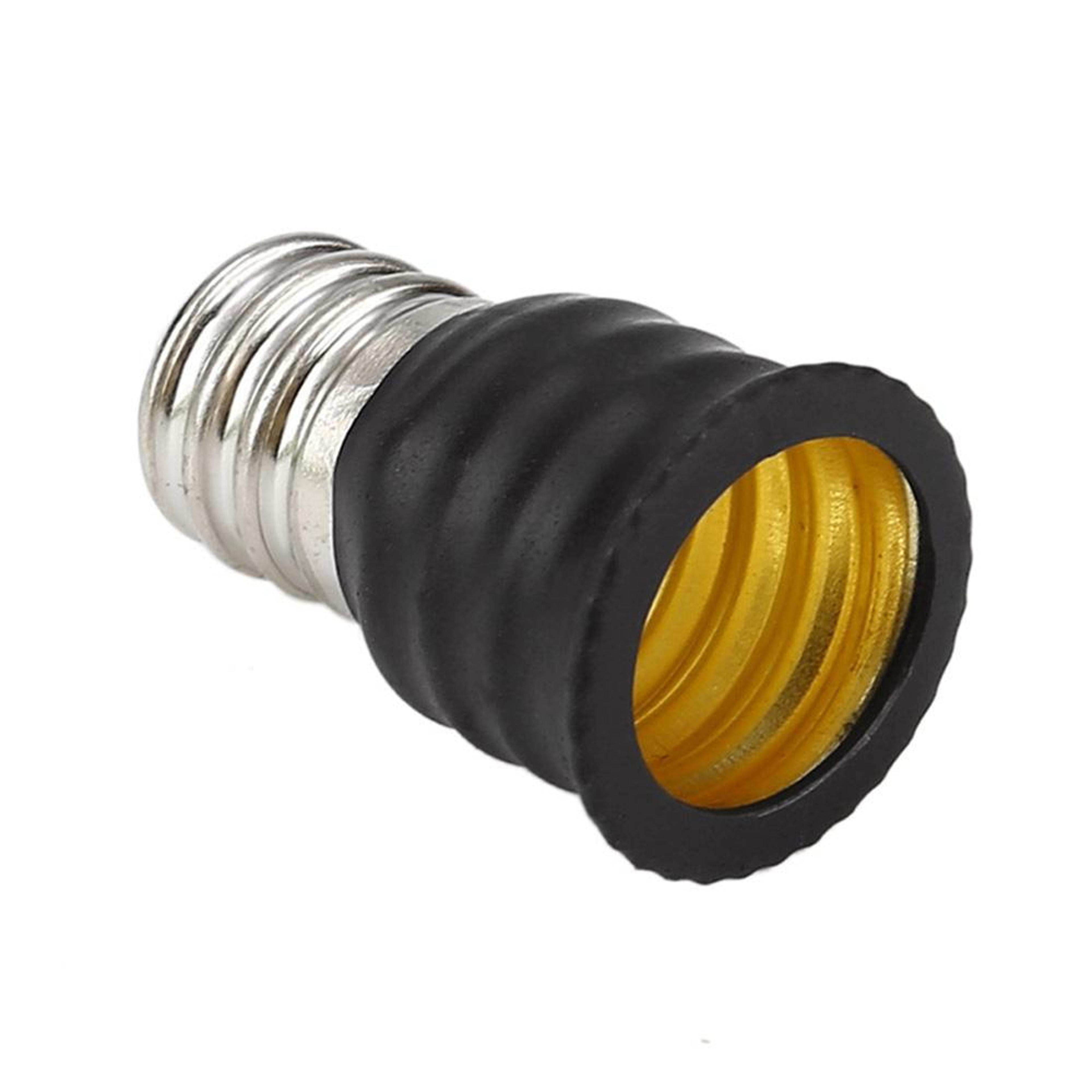 E12 To E14 Adapter Black LED Light Bulb Socket Converters 3