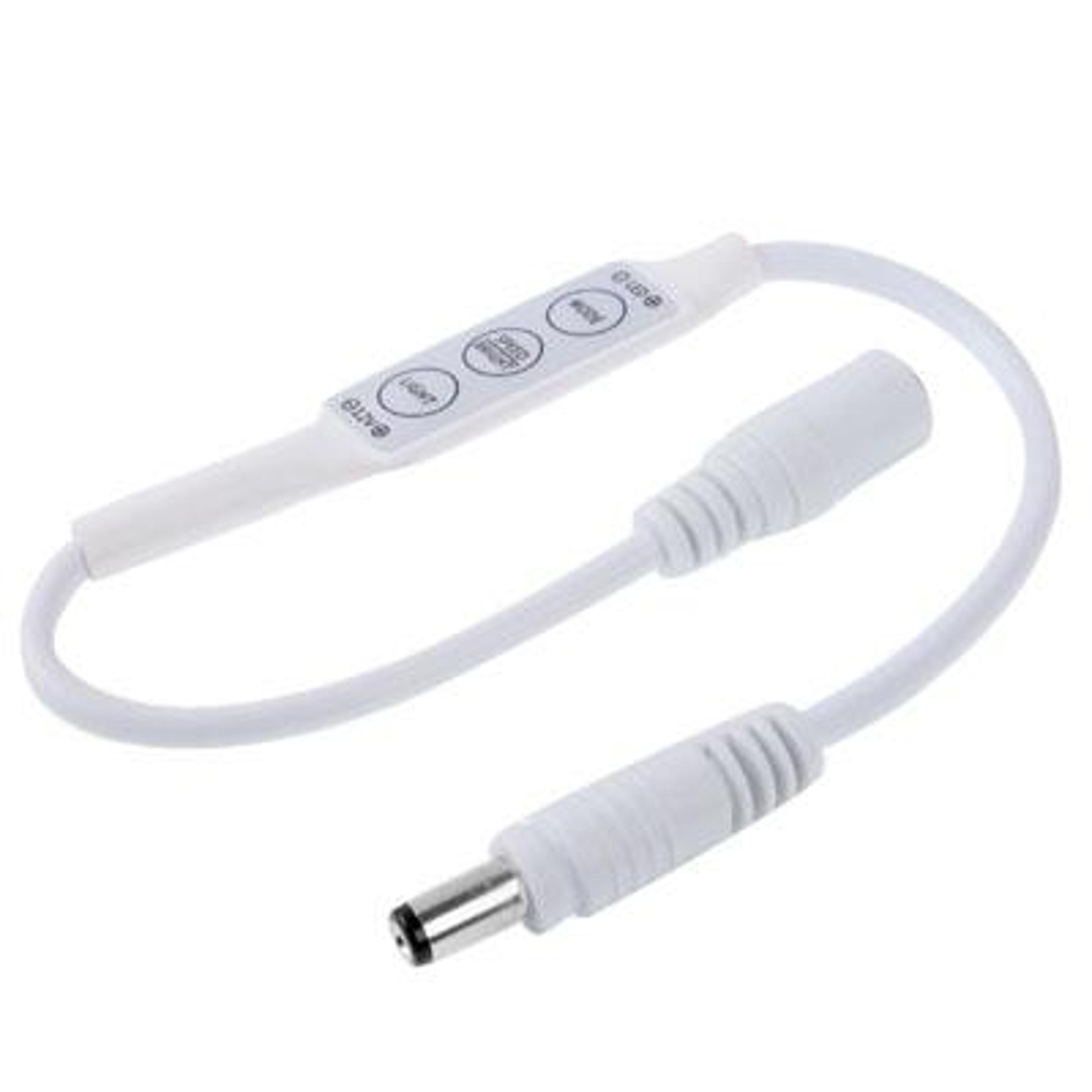 Mini Single Color LED Strip Controller Dimmer With 3 Key Control Compact 12V DC LED Strip Light Dim 1