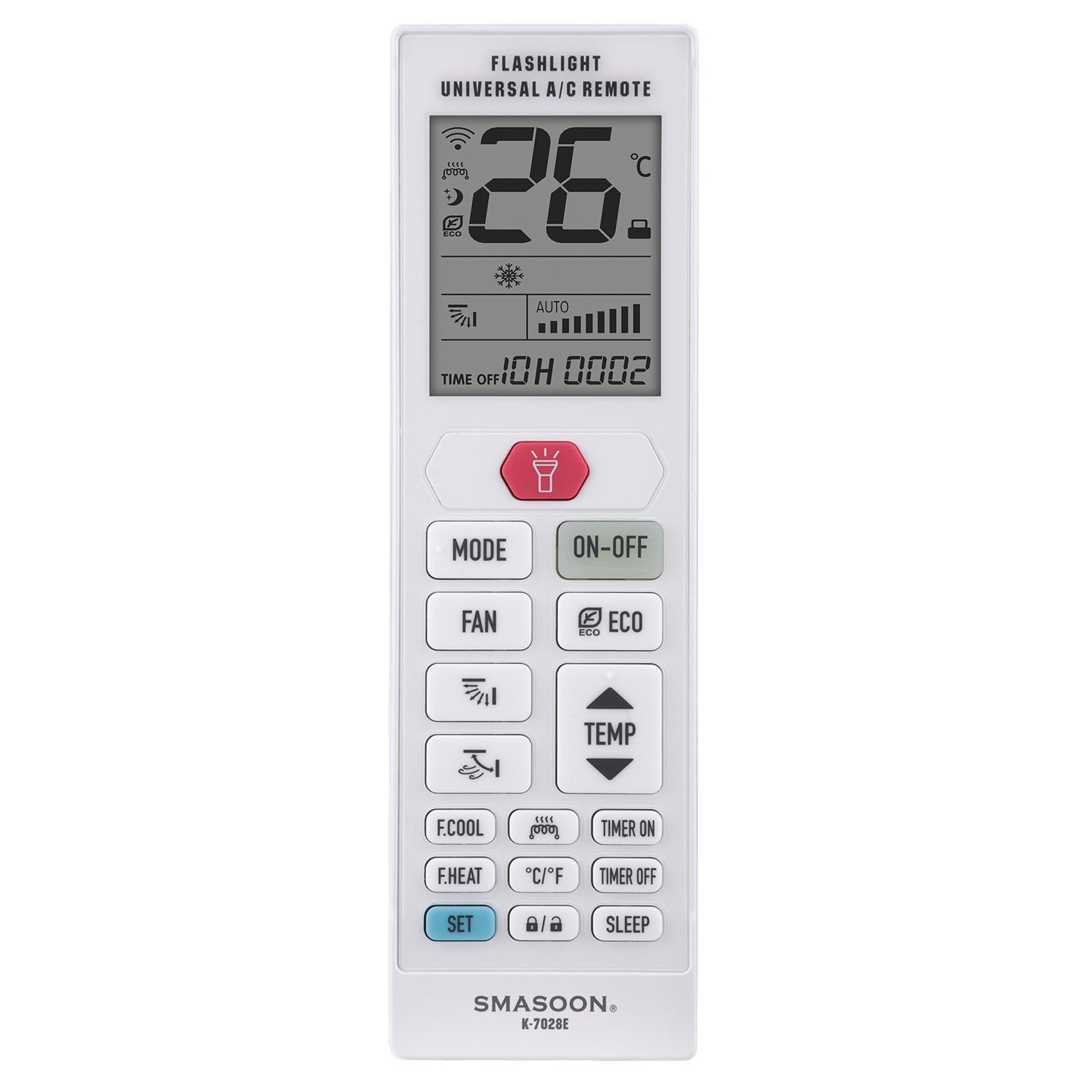 Universal Air Conditioner Remote Control With LCD Display  Smart Memory Function 0