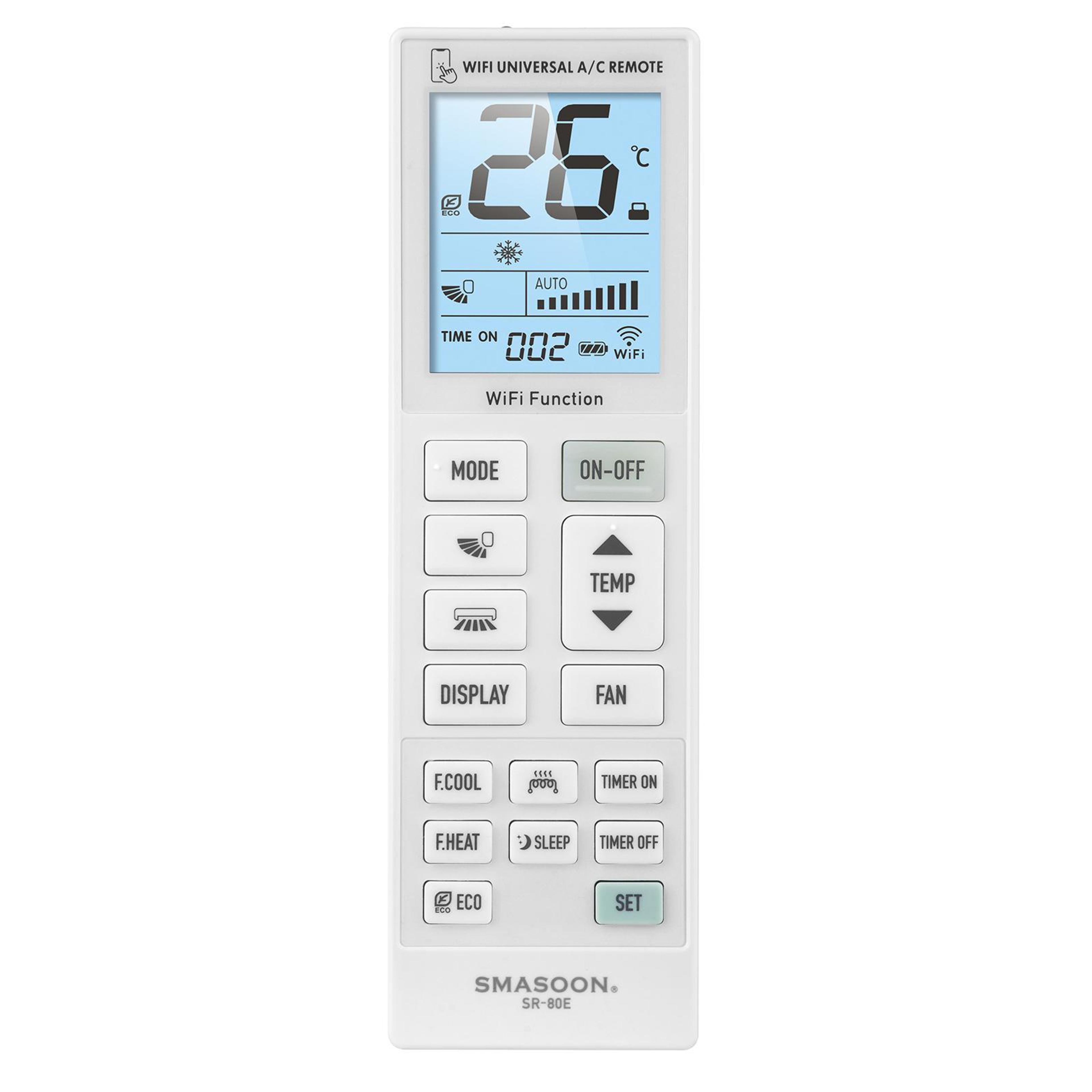 Smart WiFi Universal Air Conditioner Remote Control With LCD Display For Multi Brand AC Units 3