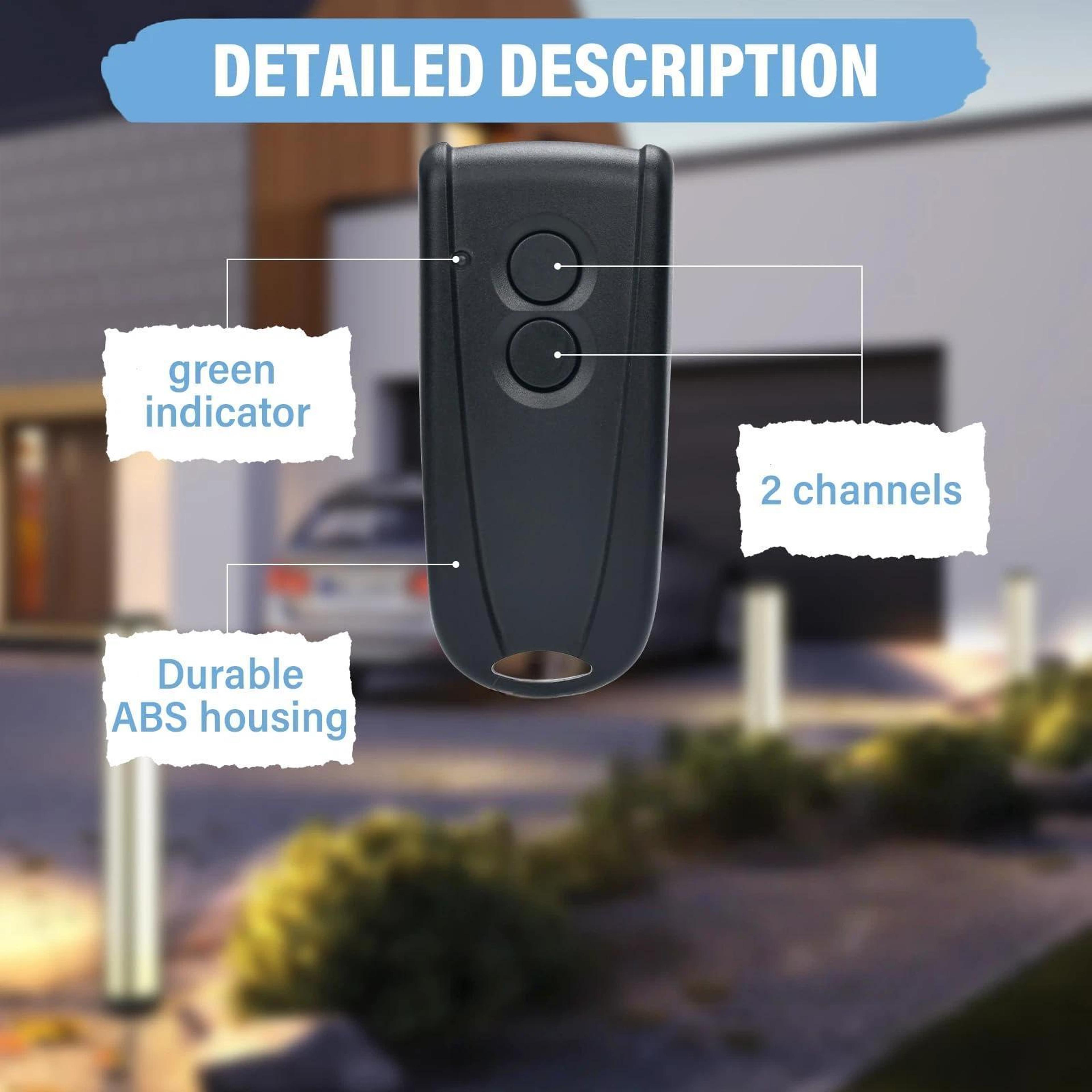 Garage Door Remote Control Button Rolling Code Replacement 2