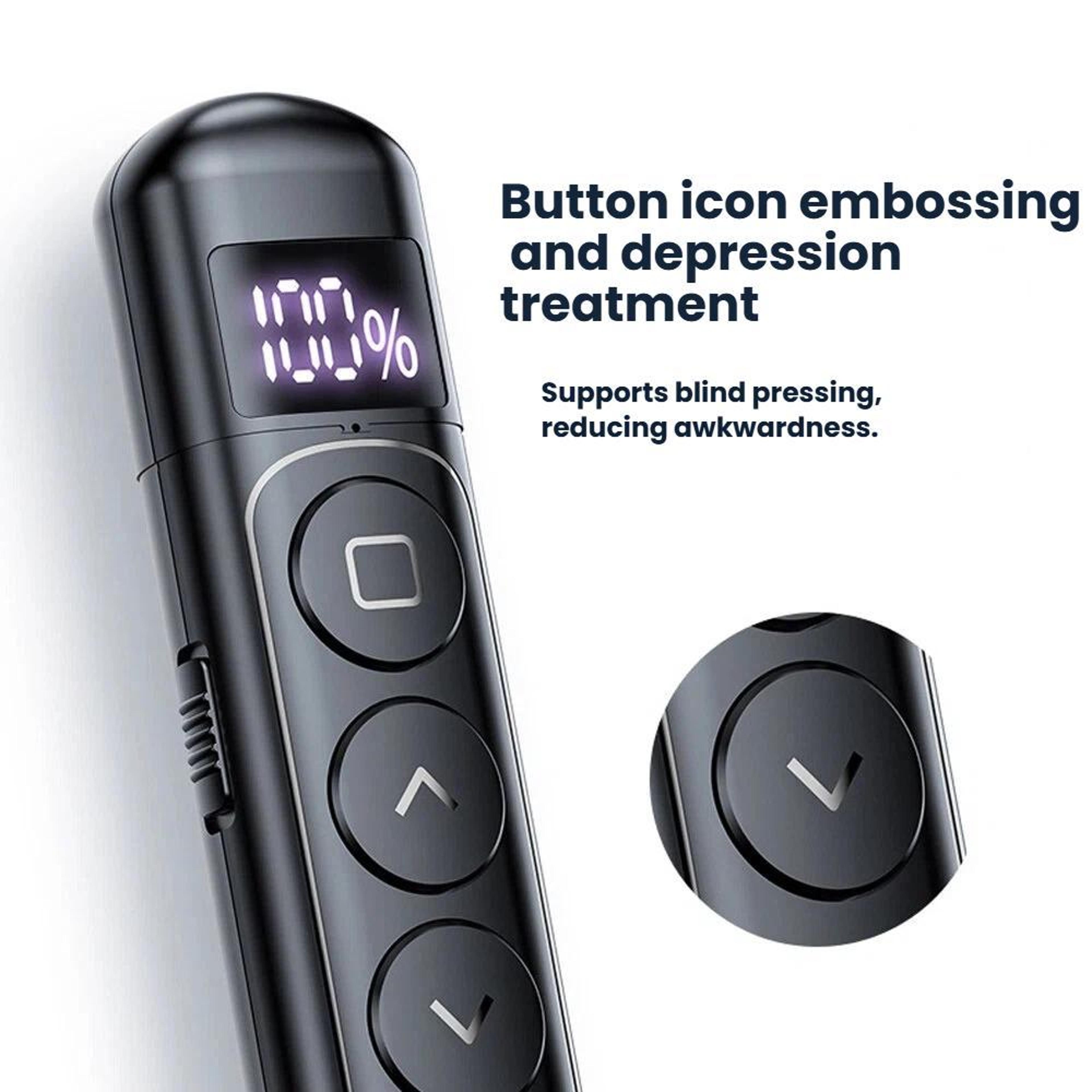 SmartDisplay Wireless Presentation Clicker With Laser Pointer Rechargeable RF 5