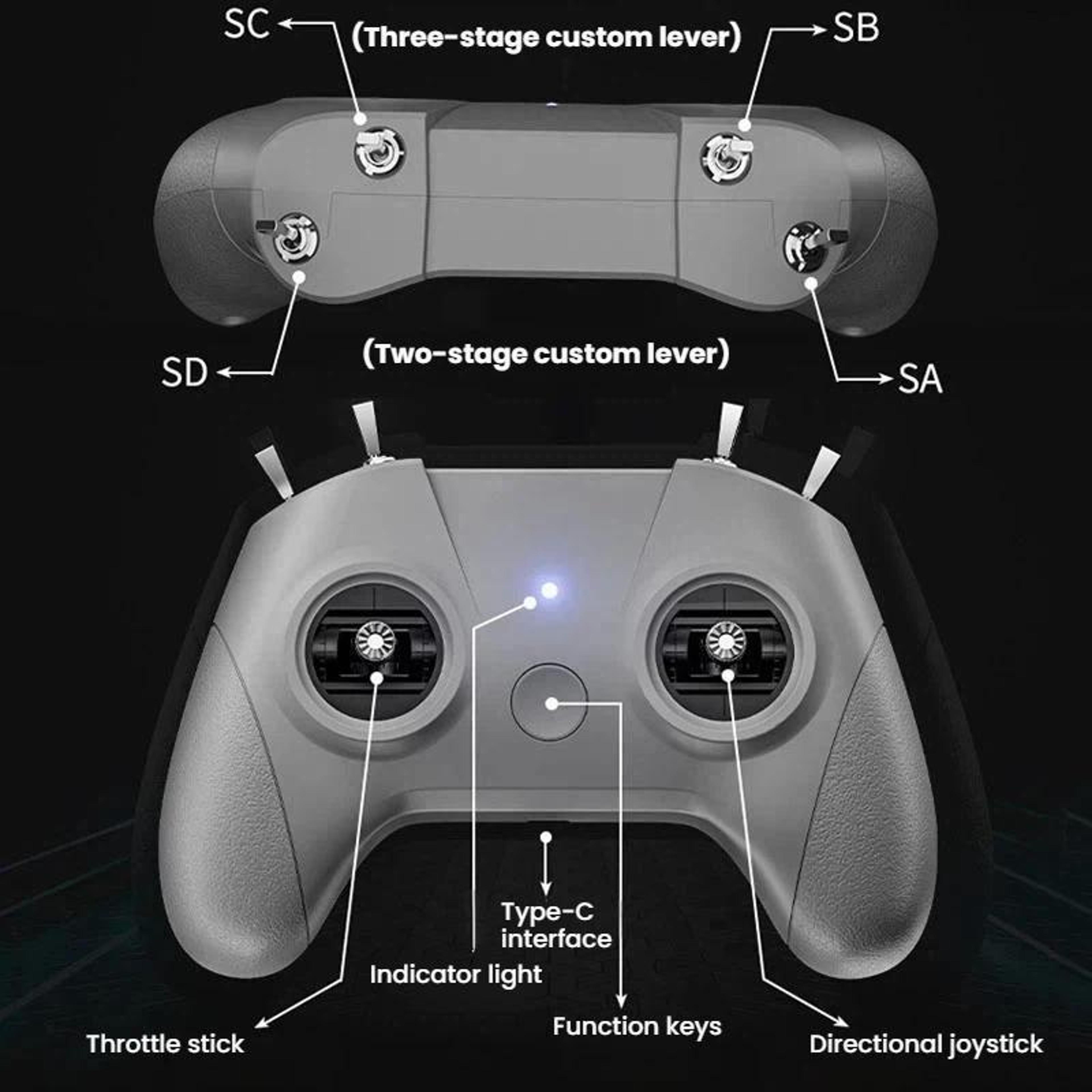 Drone Training Simulator Controller Channel Remote Transmitter 3