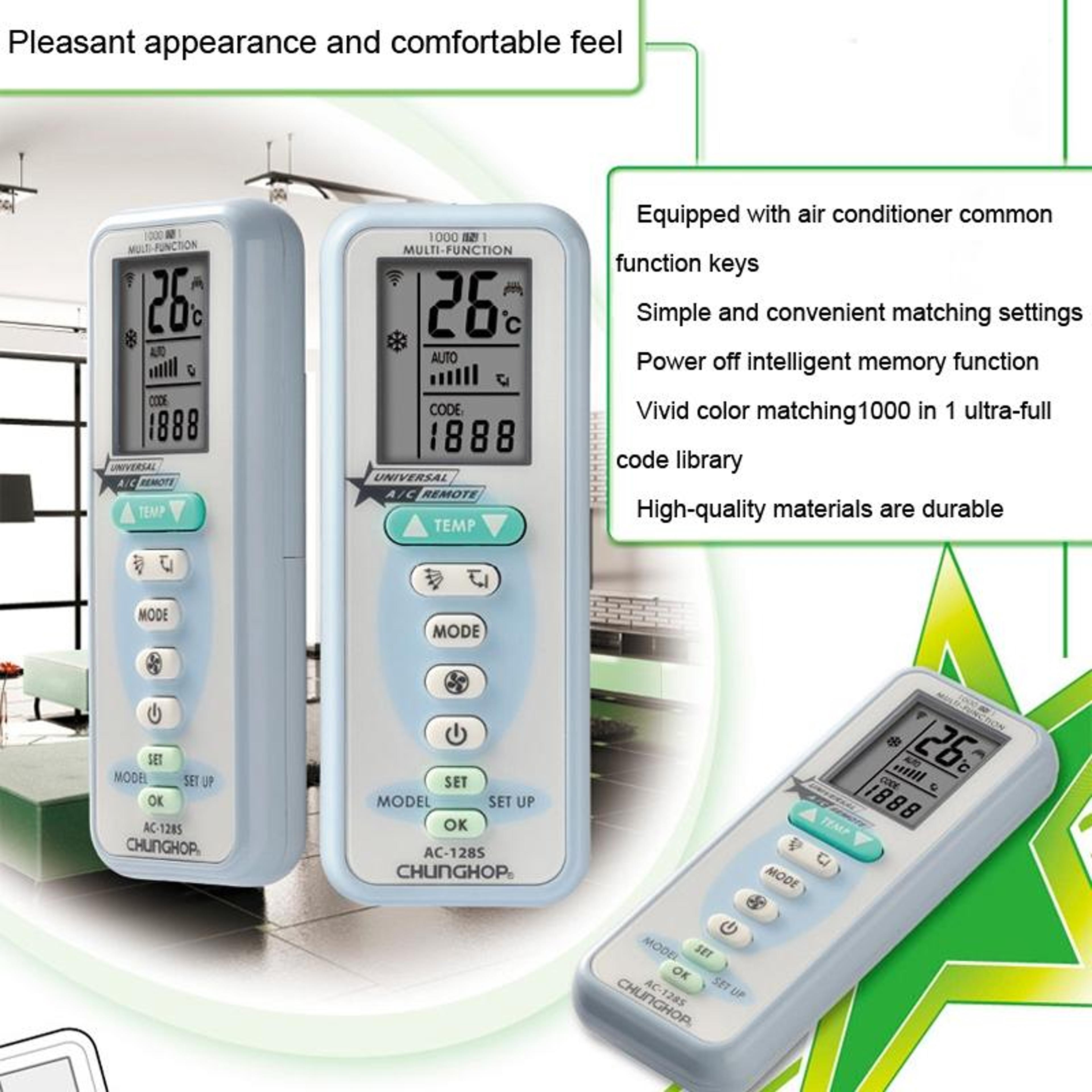 Universal Air Conditioner Remote Control Universal AC Replacement Remote 2