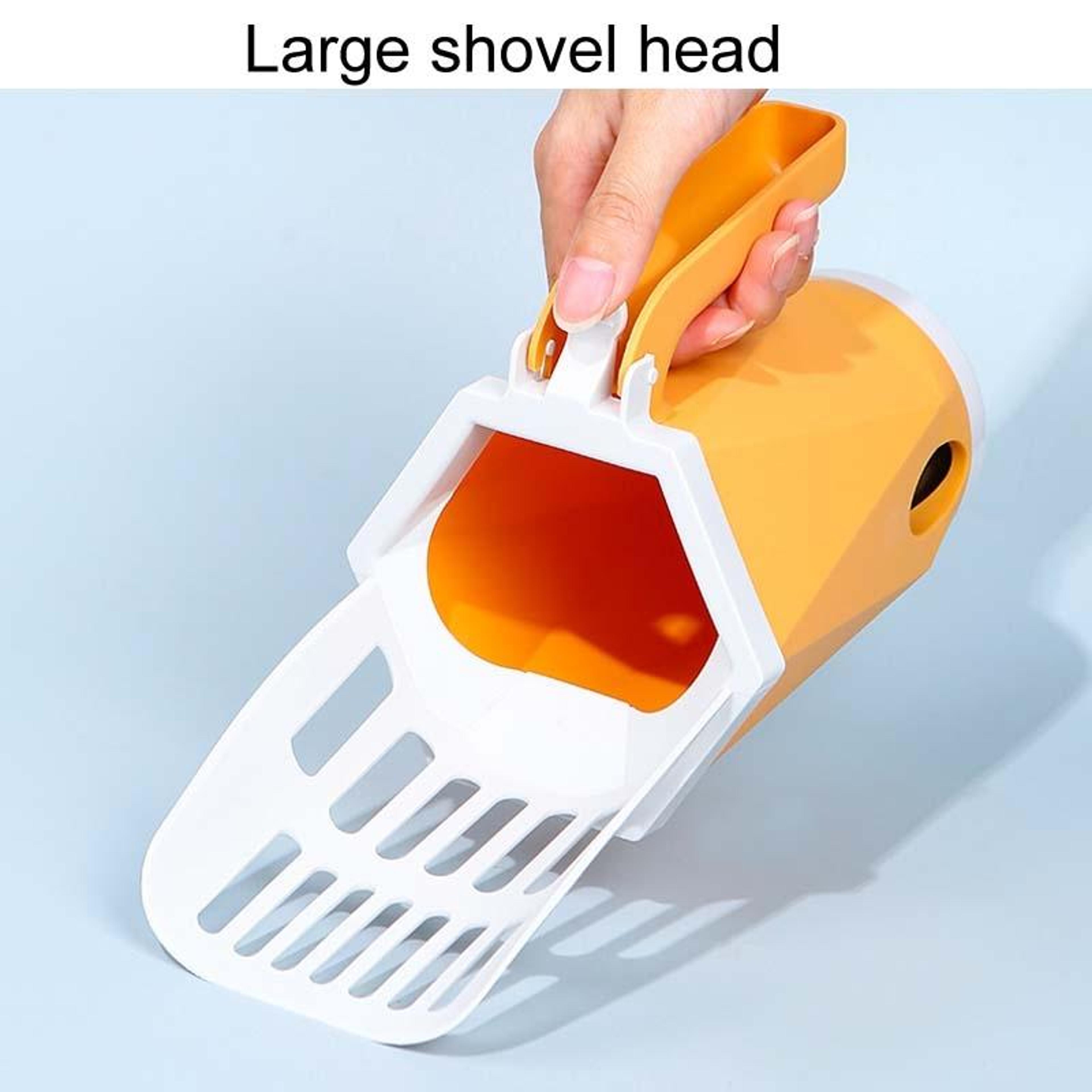 Cat Litter Scoop With Built In Waste Bin  Removable Storage Compartment 2