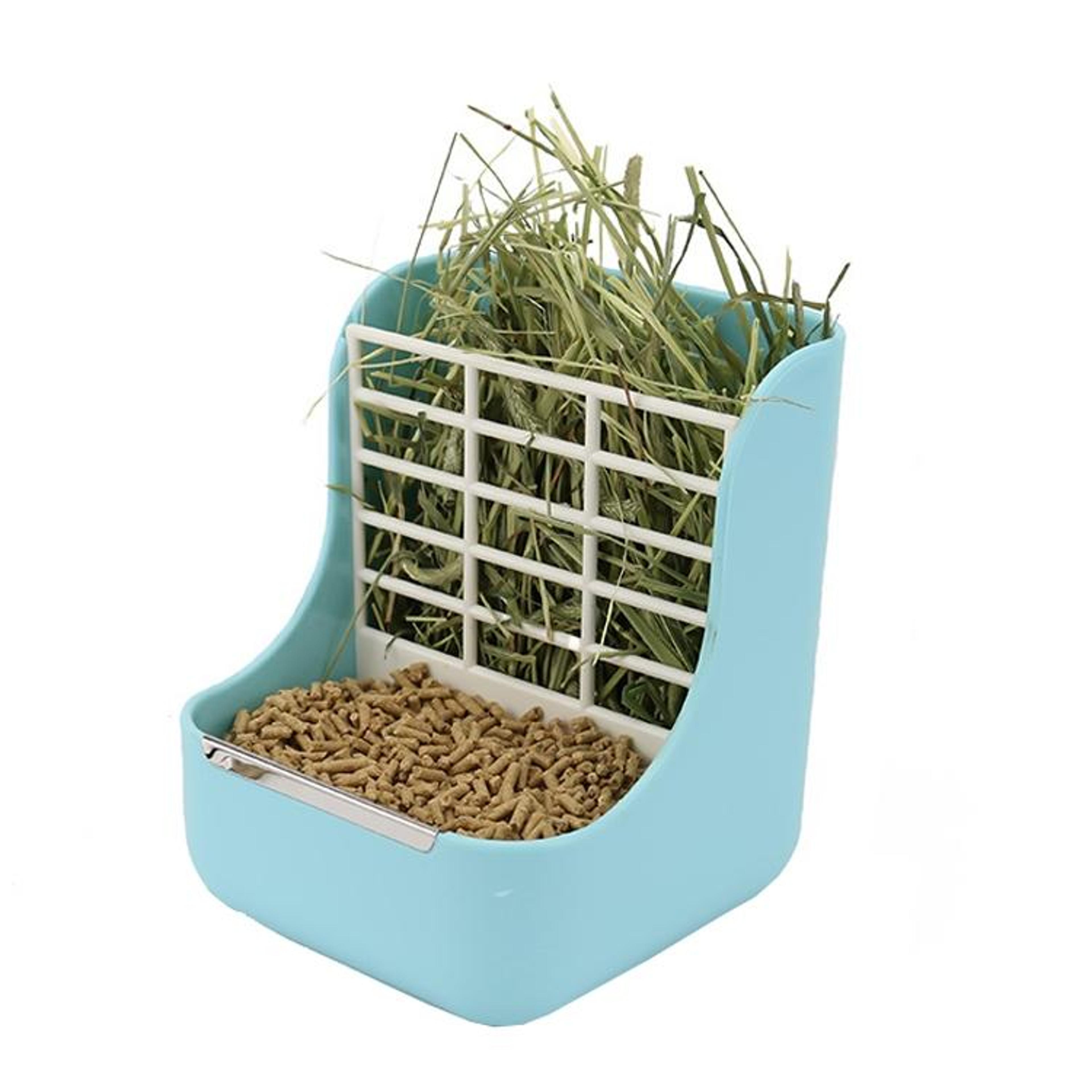 Premium Rabbit Feeder  Guinea Pig Food Box Space Saving Small Animal Hay Feeder 8
