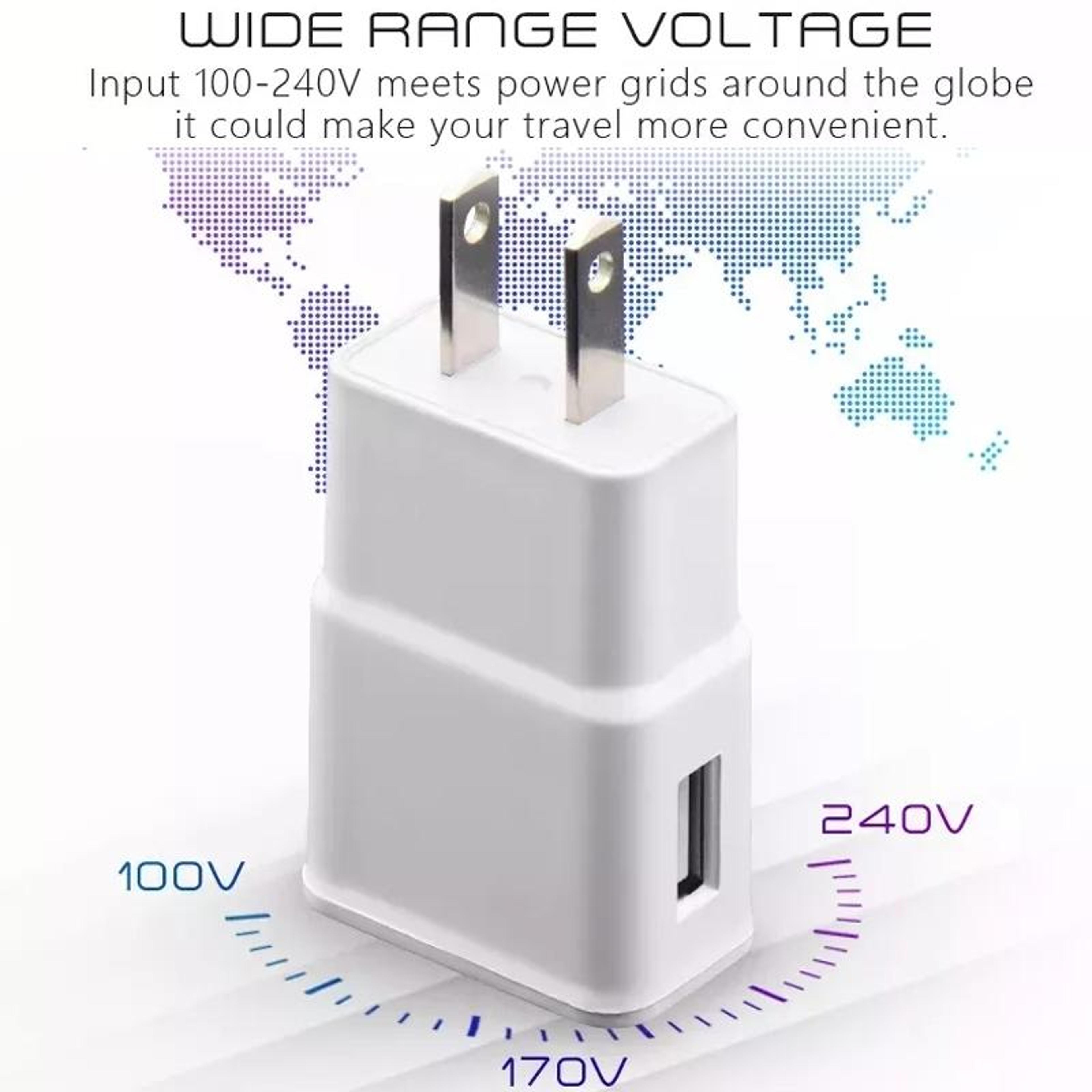 All In One Travel Wall Charger With Sync Cable Fast 5V2A USB Charger 2