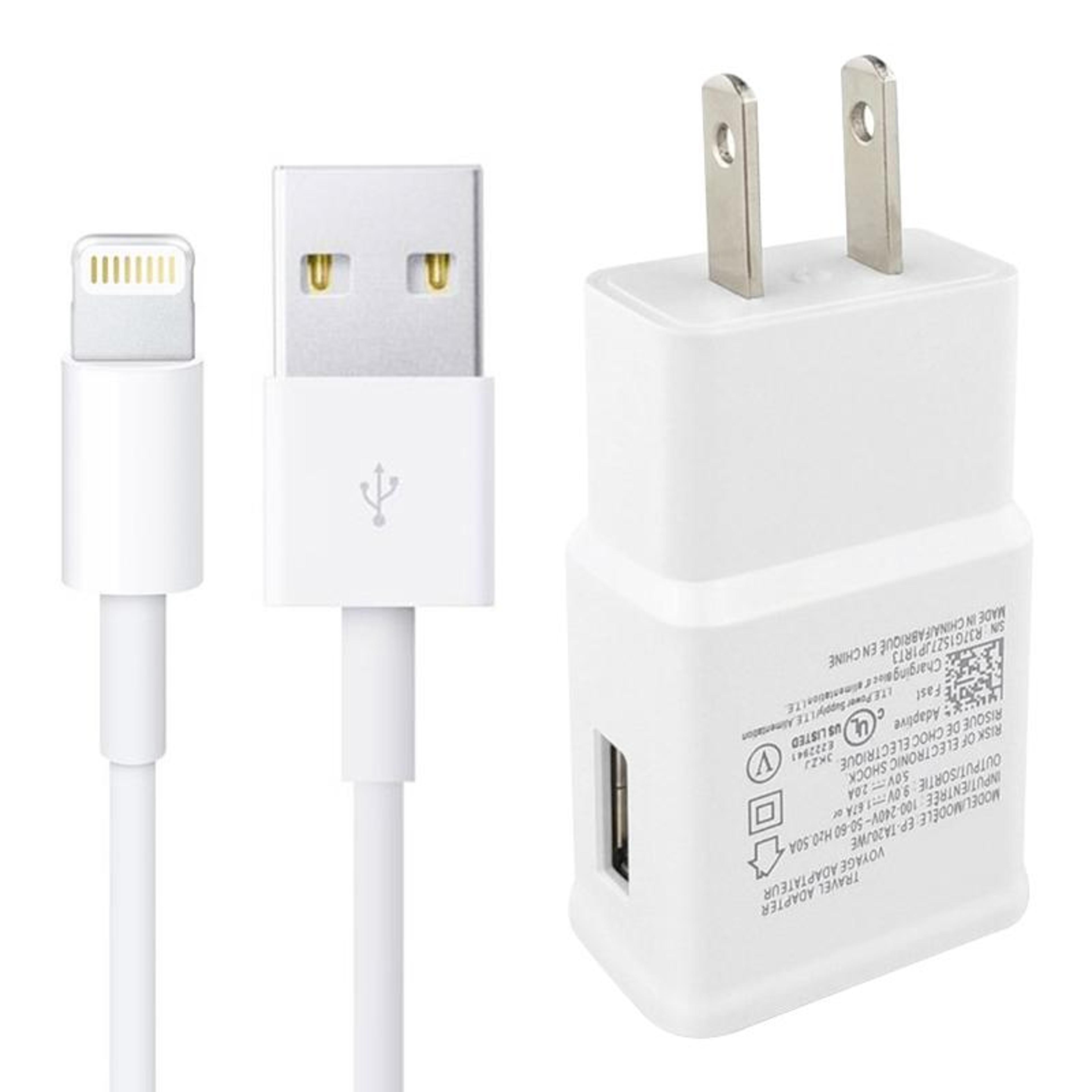 All In One Travel Wall Charger With Sync Cable Fast 5V2A USB Charger 6