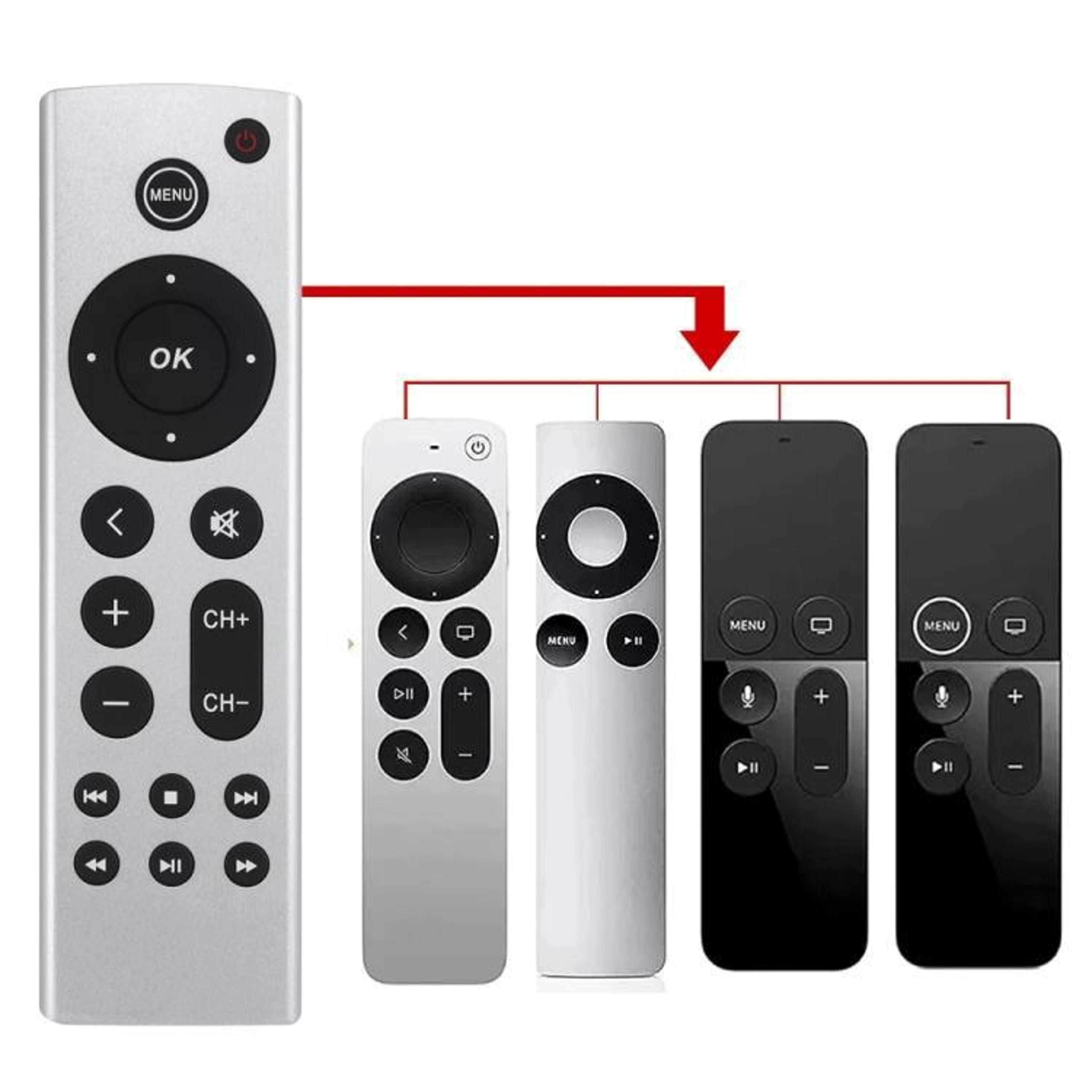 Universal Apple TV Replacement Remote Works With Apple TV 2