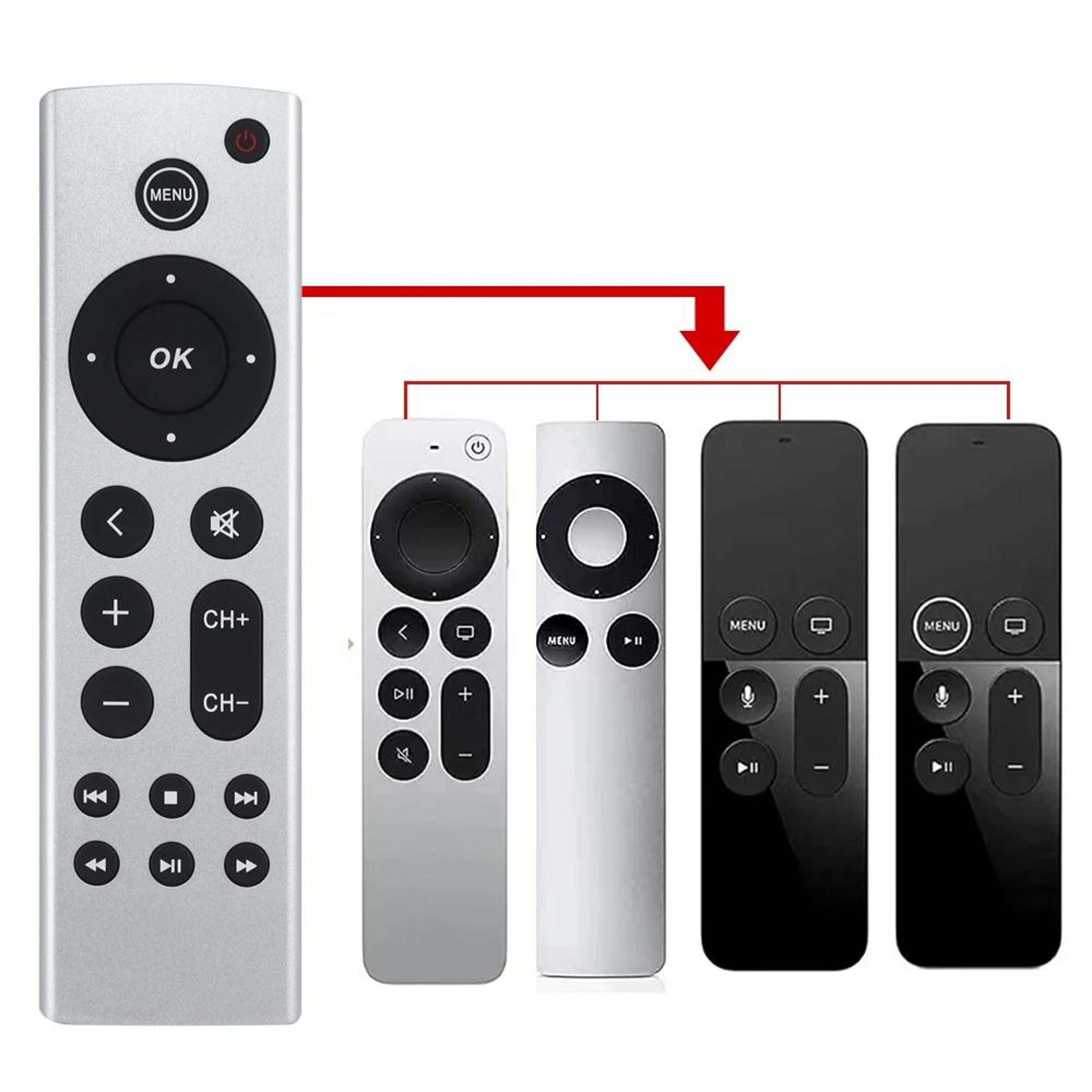 Universal Apple TV Replacement Remote Works With Apple TV 4