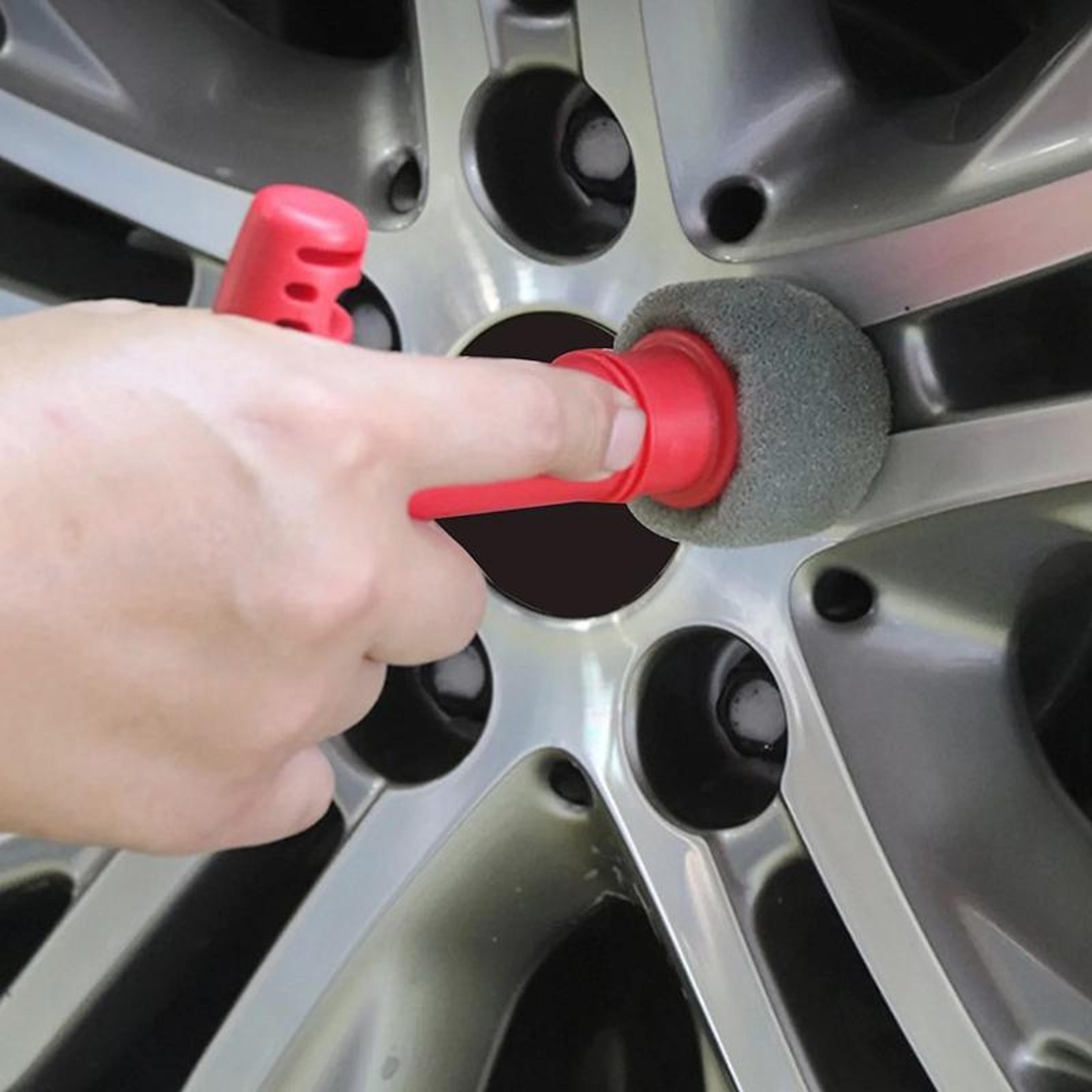 Car Care Pro Replaceable Sponge Tire Cleaning Brush  Lug Nut Tool Wheel Detailer 5