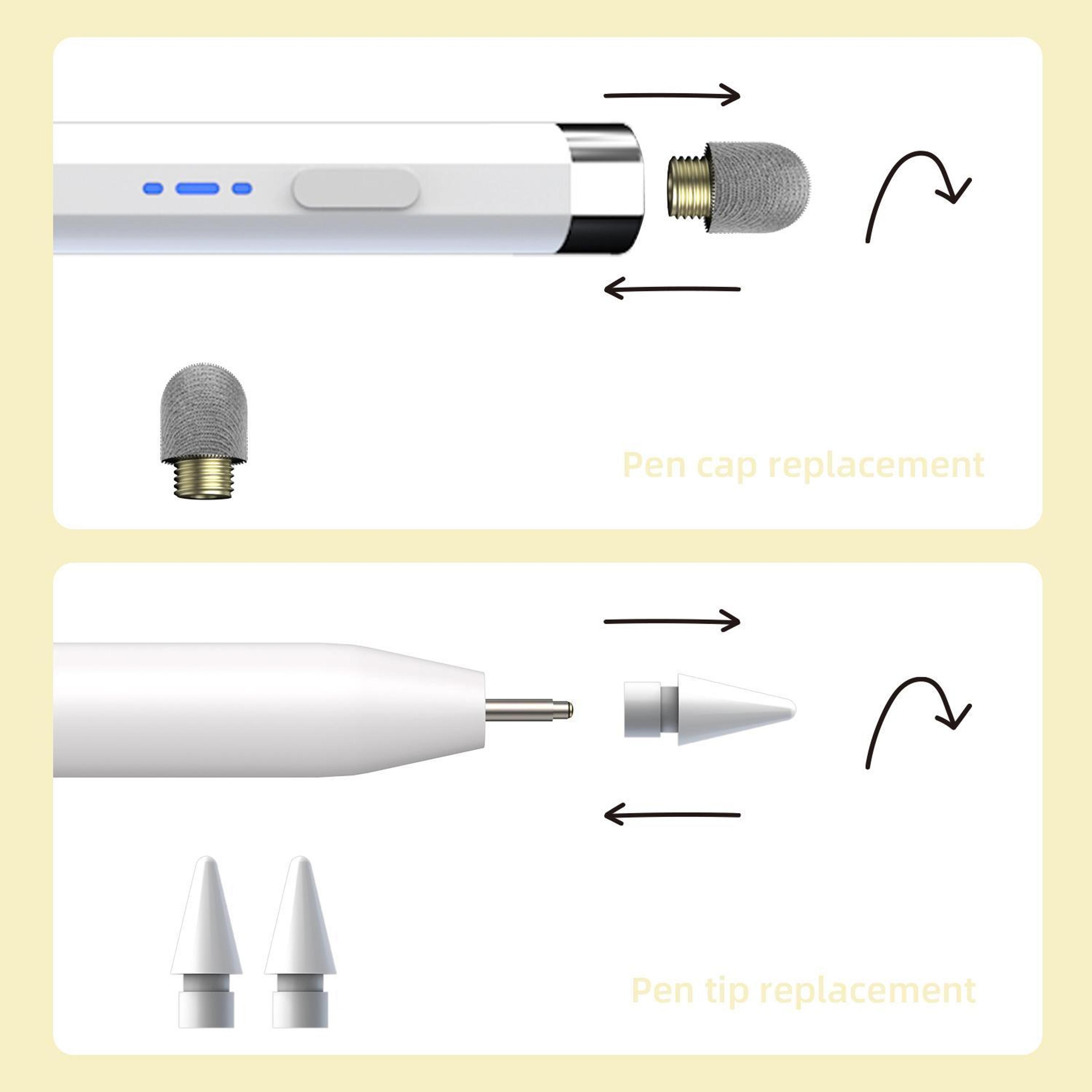 Pro Precision USB C Magnetic Stylus Pen Rechargeable With 2 Replacement Nibs 3